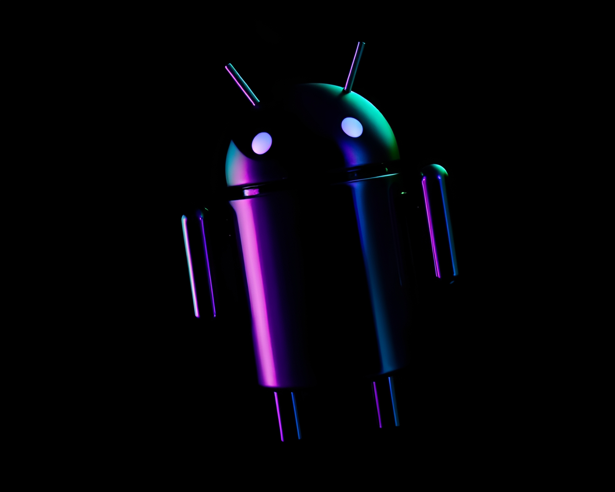 Ethereal Android: Iridescent Soap Film Thermal Image – free AI stock image
