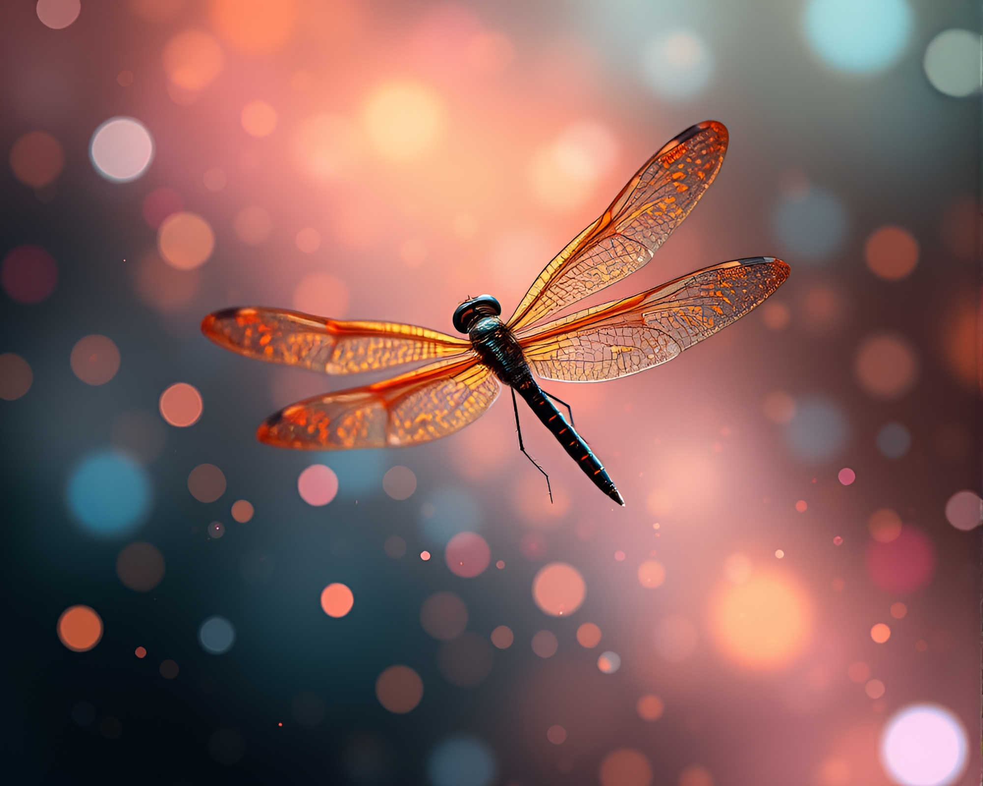 Dragonfly Dance: Cosmic Pixel Art Fantasy – free AI stock image