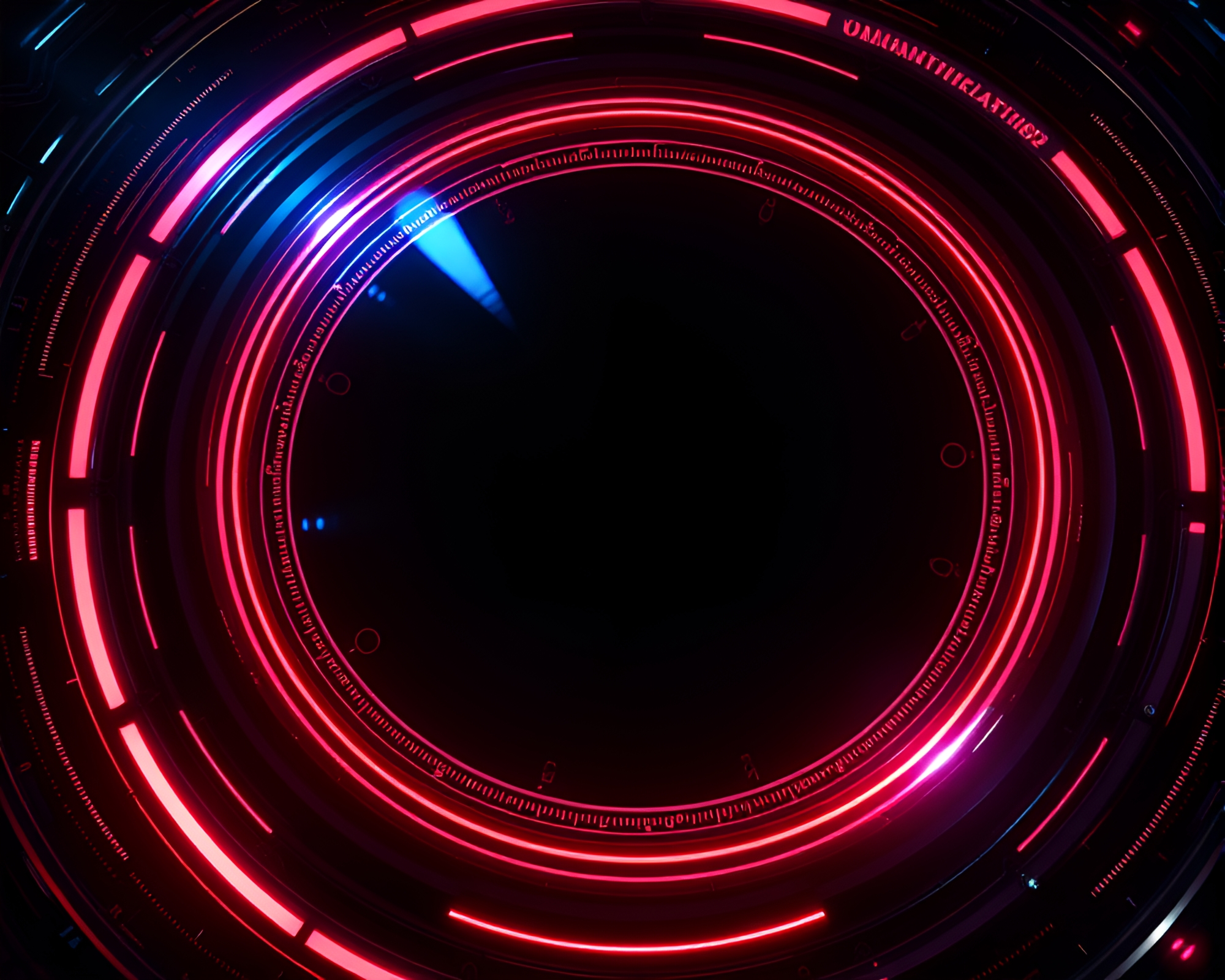 Futuristic Hand-Painted Fan Frame – free AI stock image