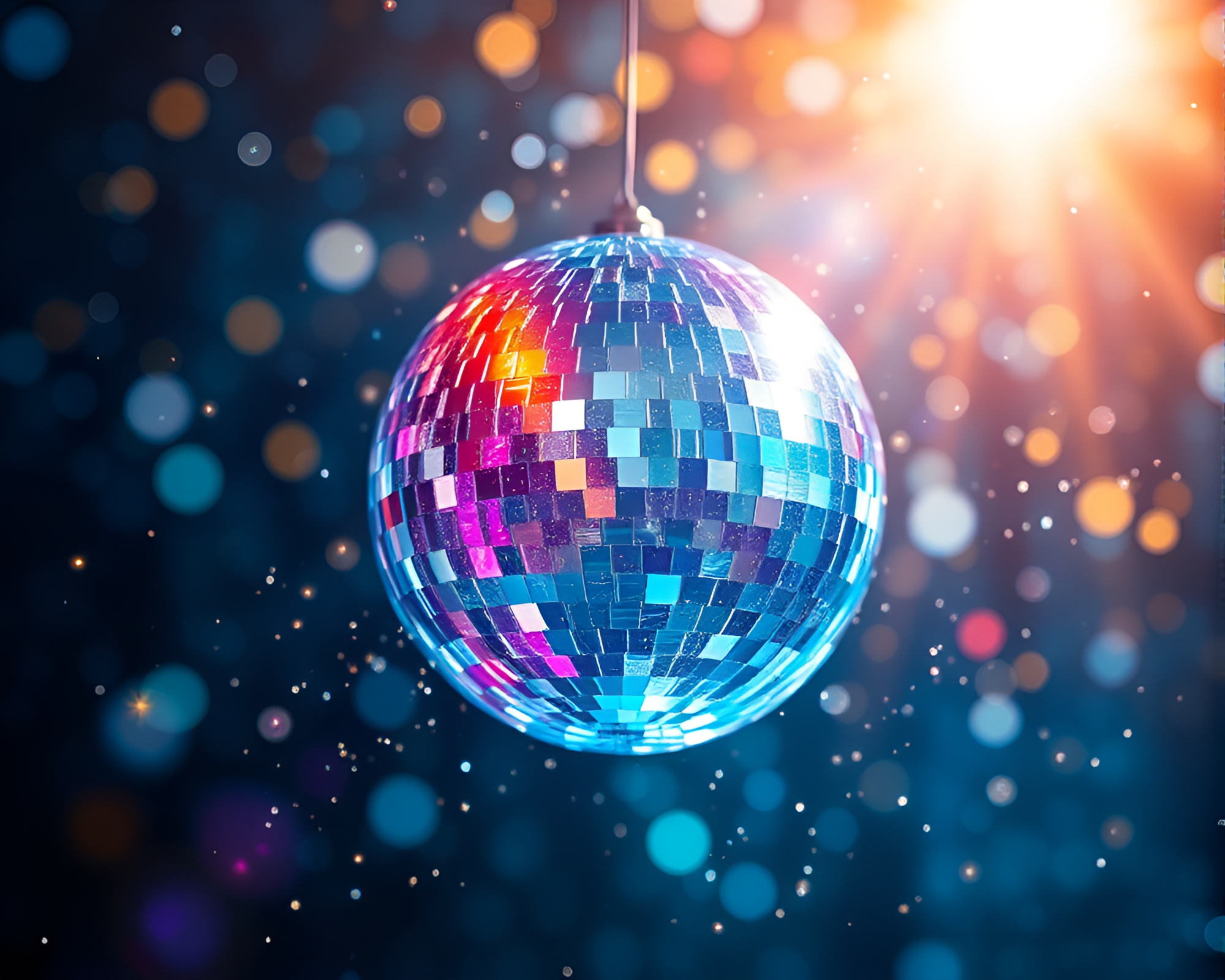 Disco Ball Augmented Reality Composition – free AI stock image