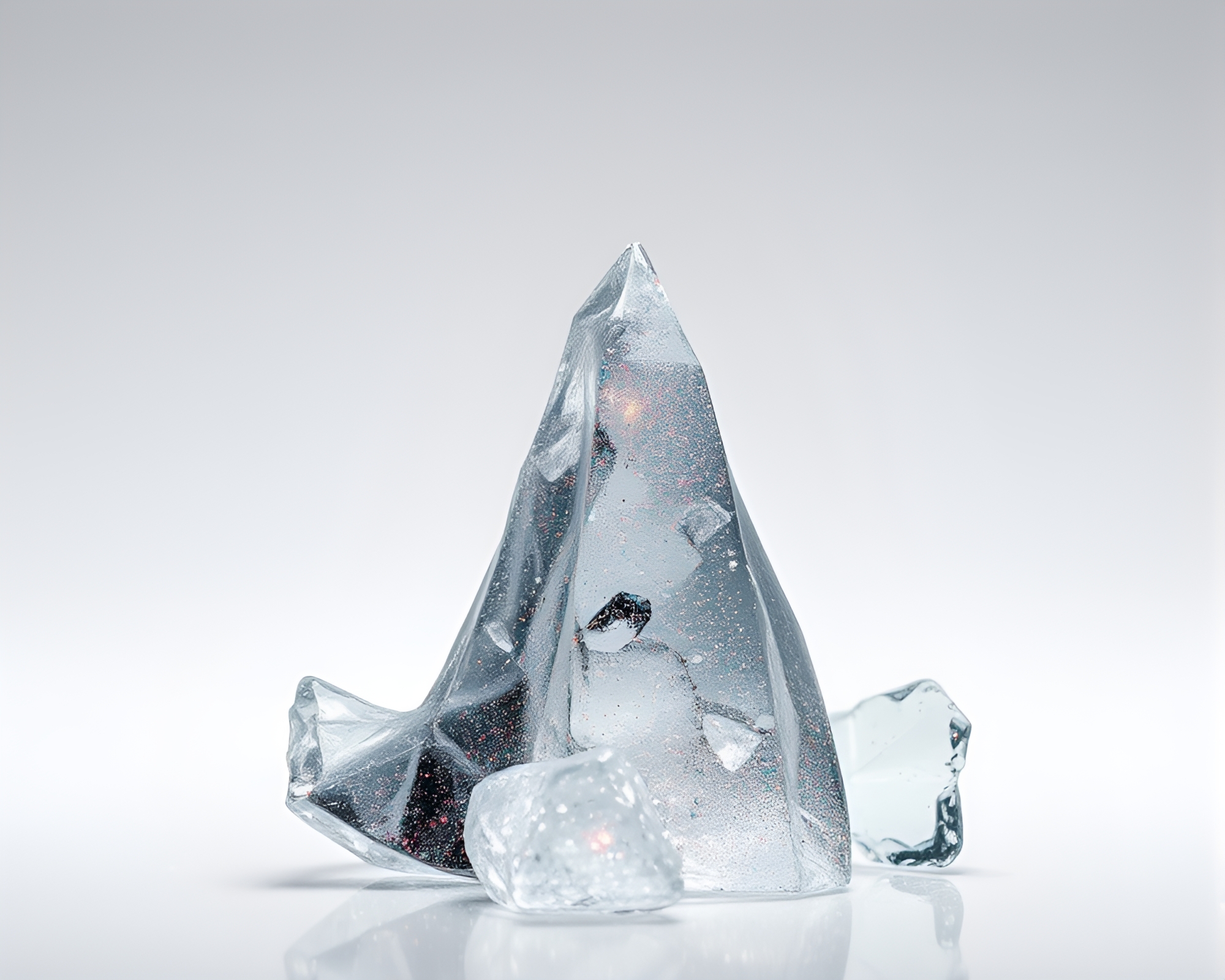 Shattered Monolith: Stardust Glow – free AI stock image