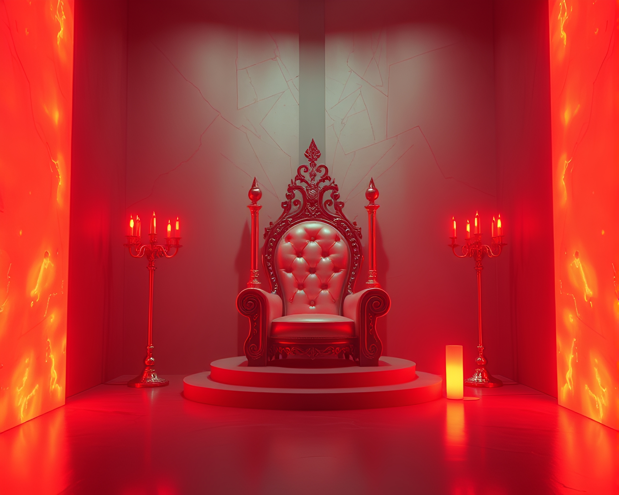 Cubist Apple Cider Throne Room Portrait – free AI stock image