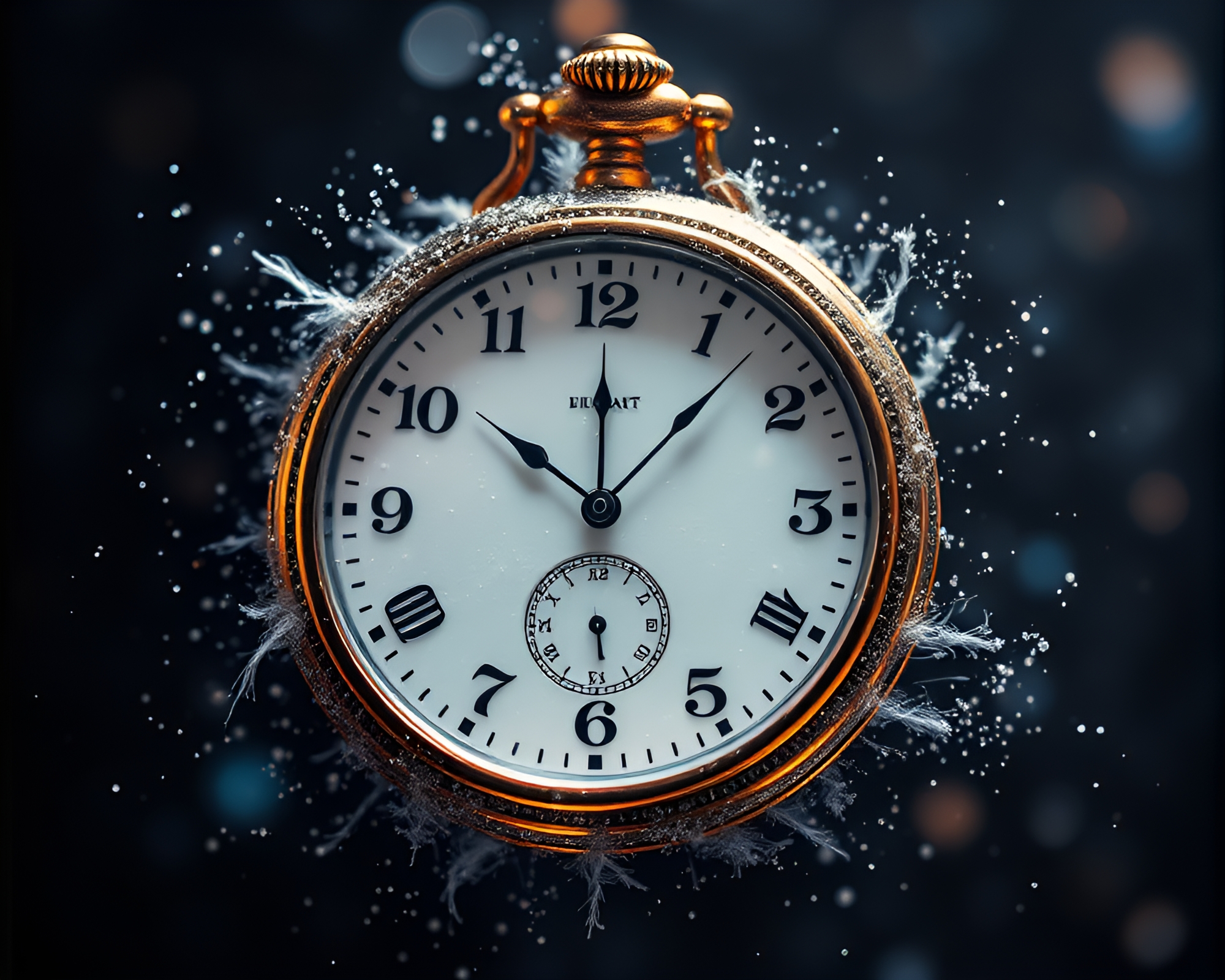 Feather Dusting Watch in Iridescent Algorithmic Art – free AI stock image