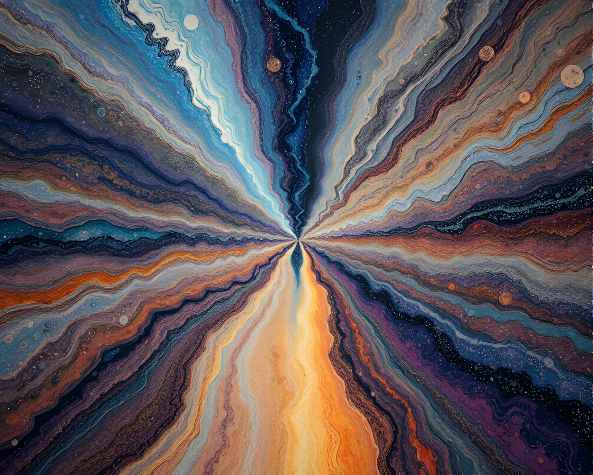 Astral Projection through Multilayered Kinetic Oil Rich Art – free AI stock image