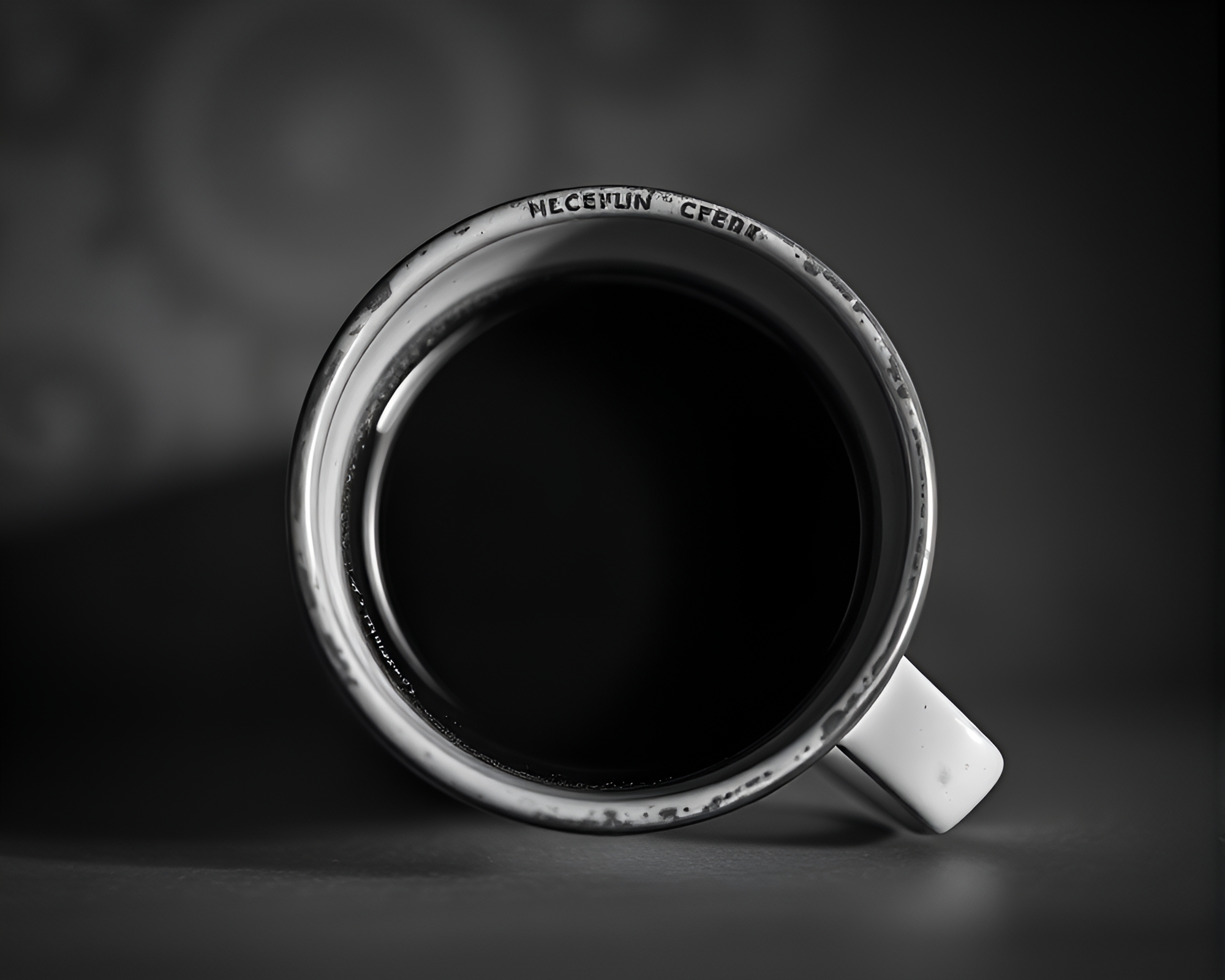 Surreal Coffee Cup Depth Layering Fantasy – free AI stock image