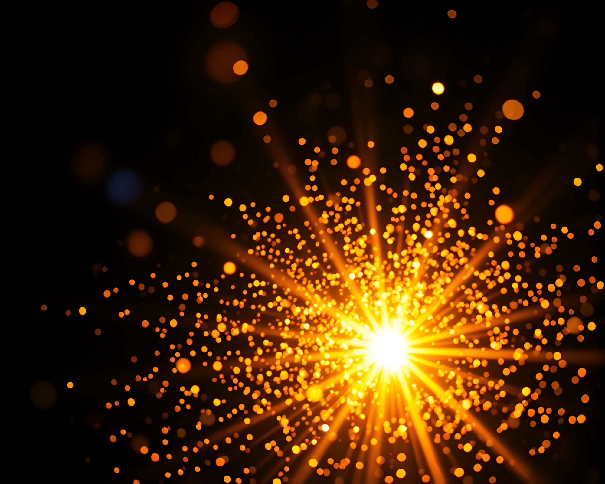 Fluorescent Dragon Egg Illuminated by Pointillist Lens Flare – free AI stock image