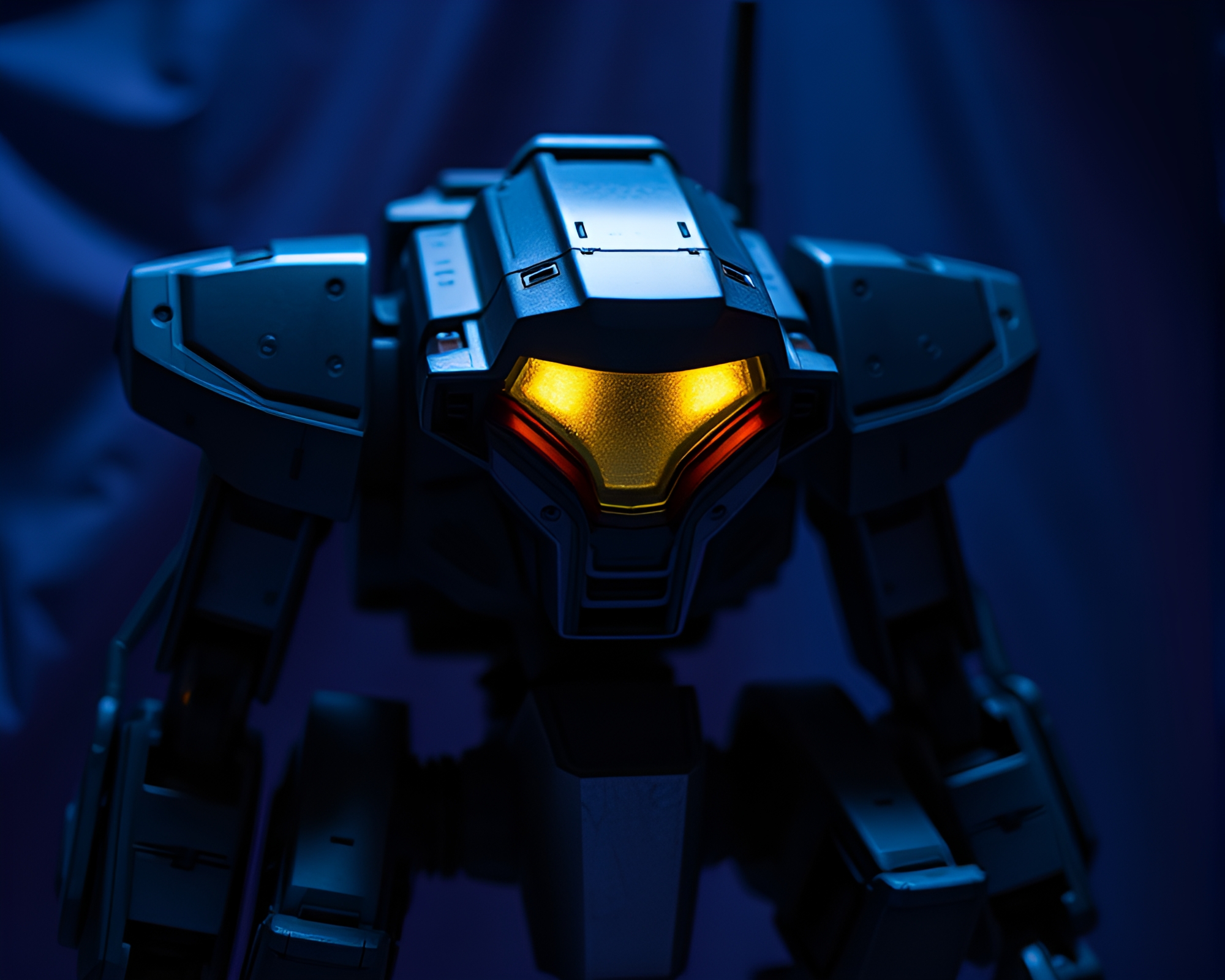 Ultraviolet Battle Mech Fight with Split Focus Diopter – free AI stock image