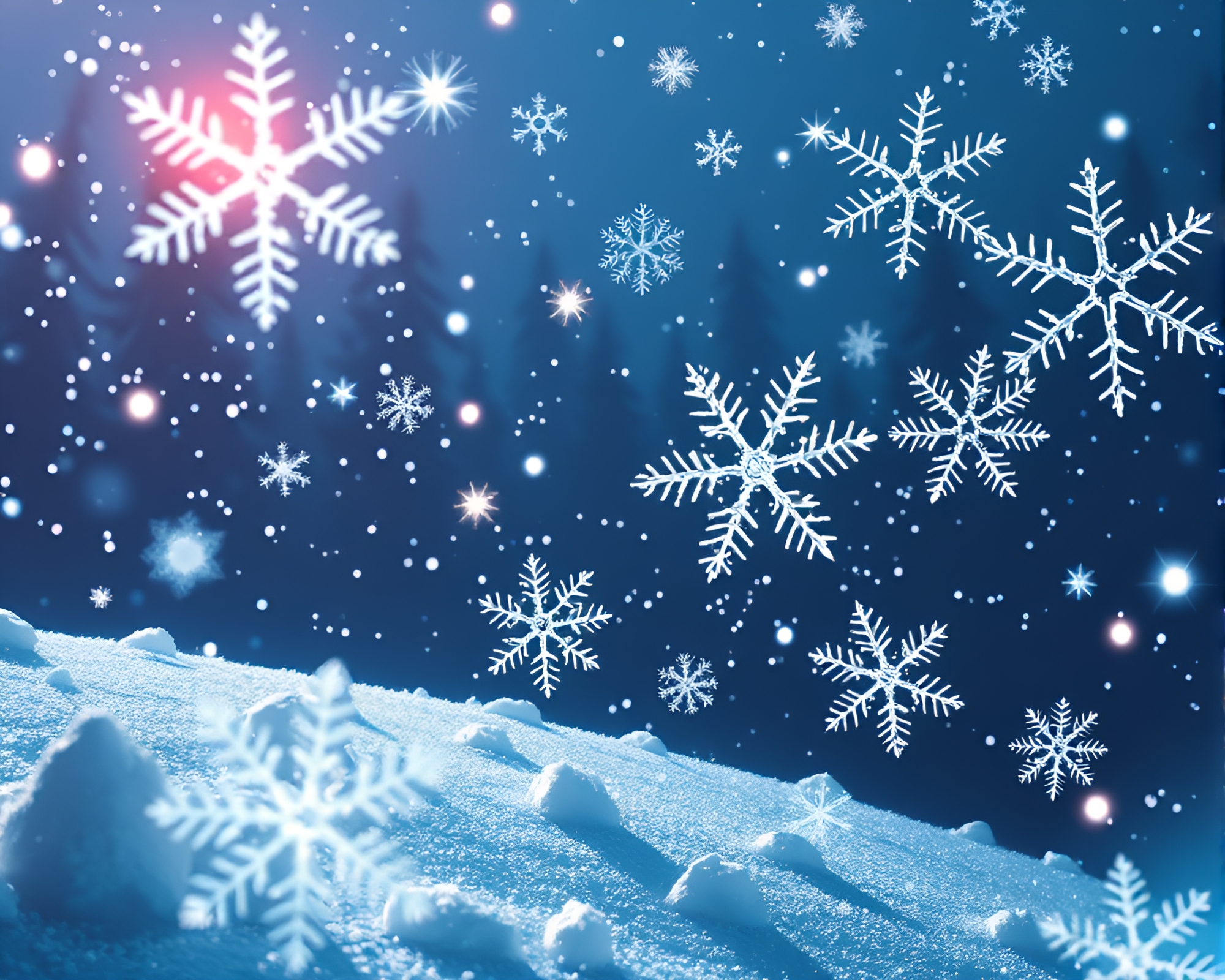 Cubist Snowflake Golem Glowing in Phosphorescent Light – free AI stock image
