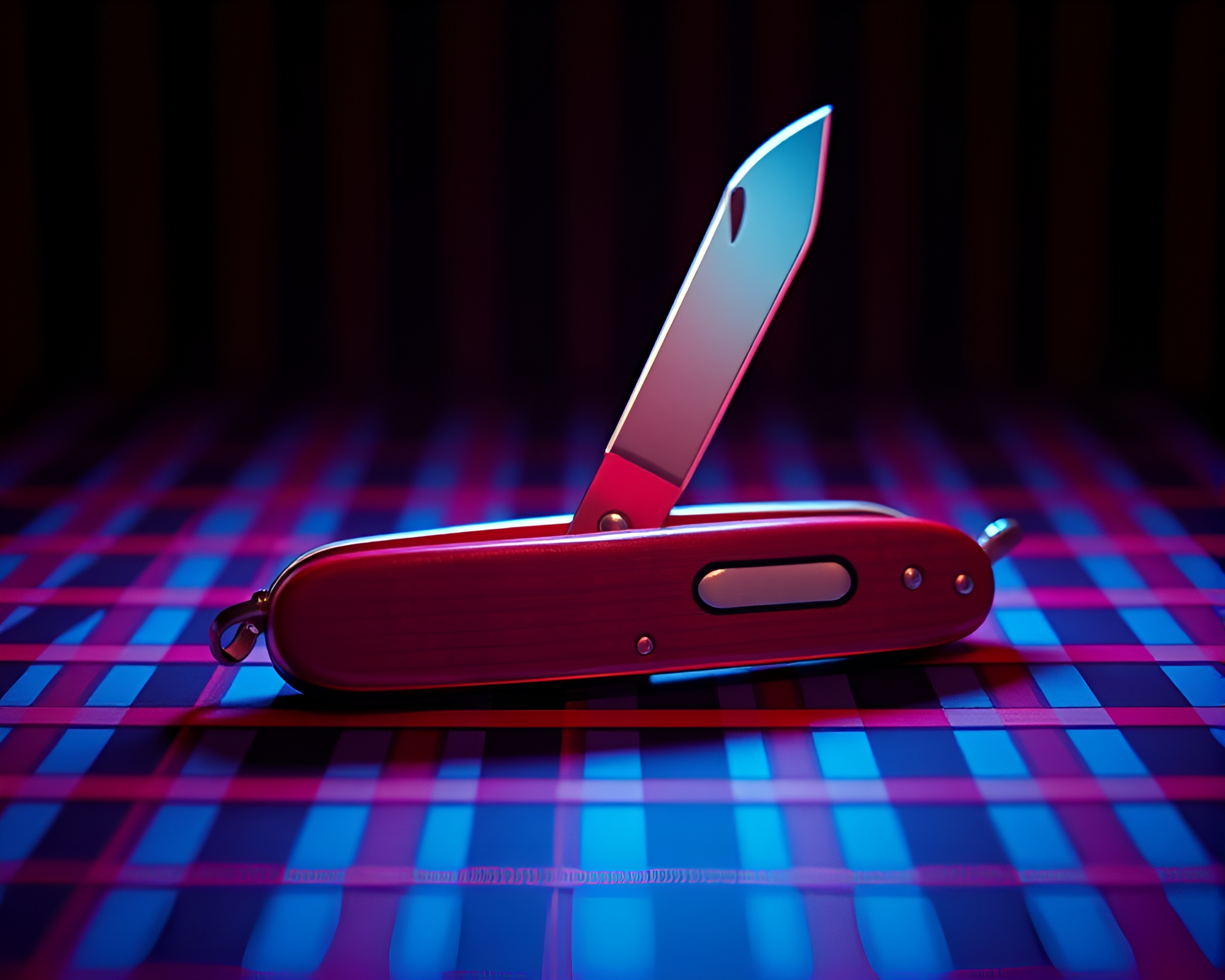 Ethereal Rustic Duo: Stop-Motion Knife Art – free AI stock image