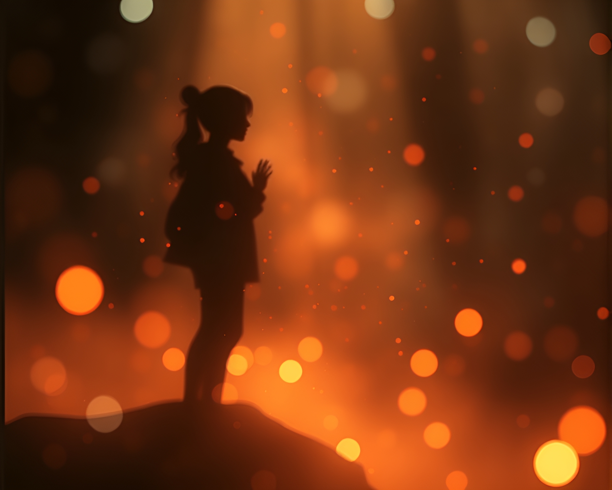 Enchanting Fairy Silhouette in Real-time Ray Tracing – free AI stock image