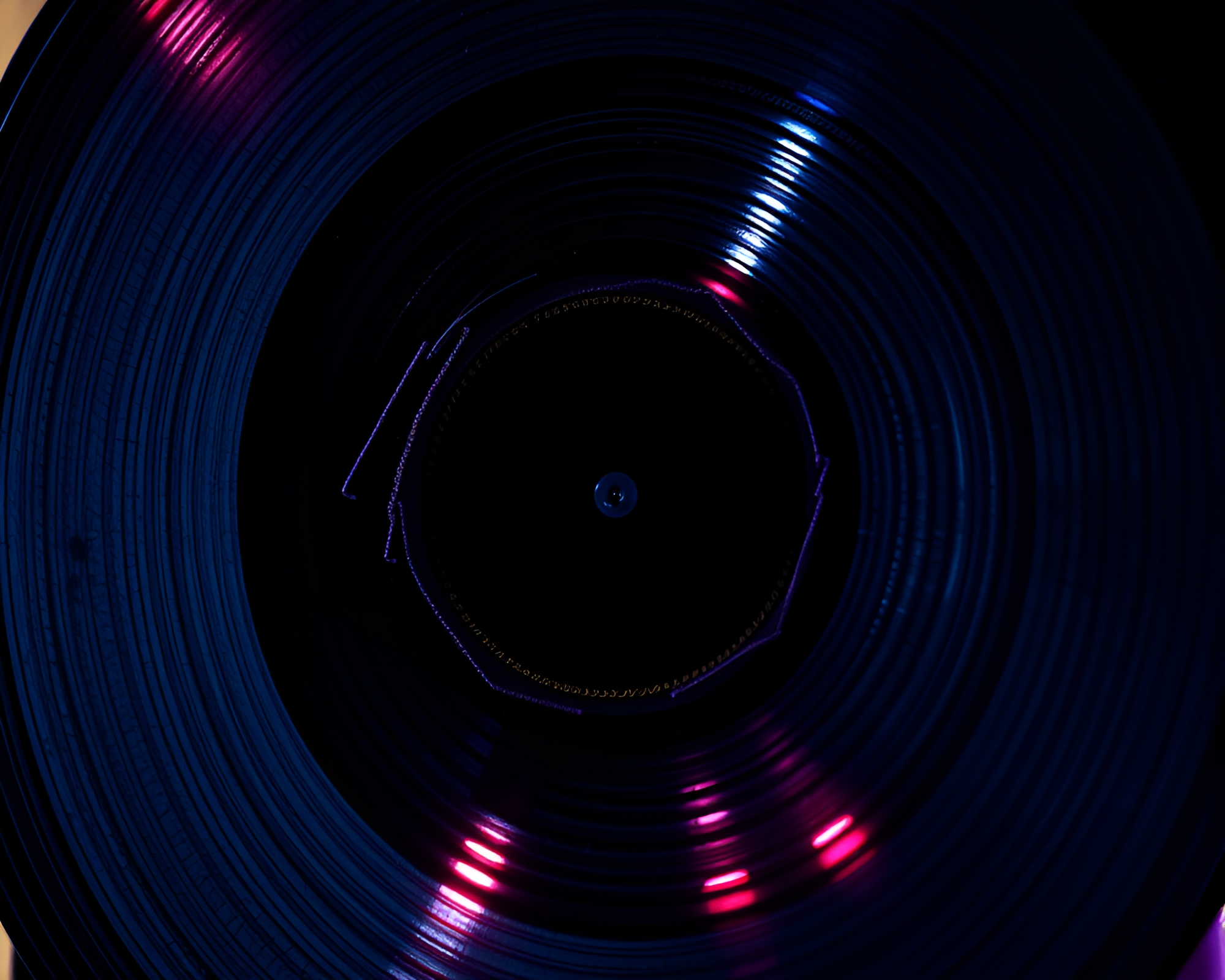 Embroidered Vinyl Record Fashion Illustration – free AI stock image