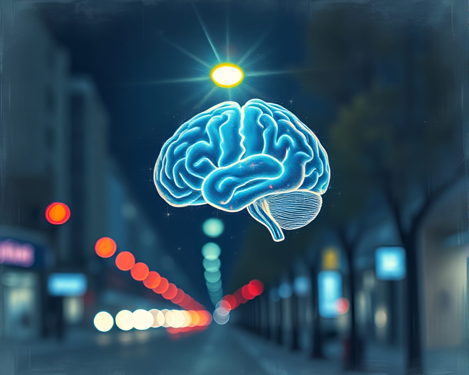 An ethereal pastel drawing of an artificial intelligence brain