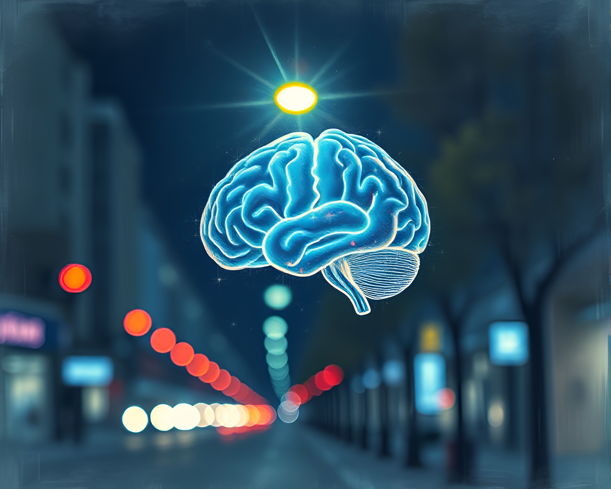 Futuristic AI Mind in Soft Pastel Glow – free AI stock image
