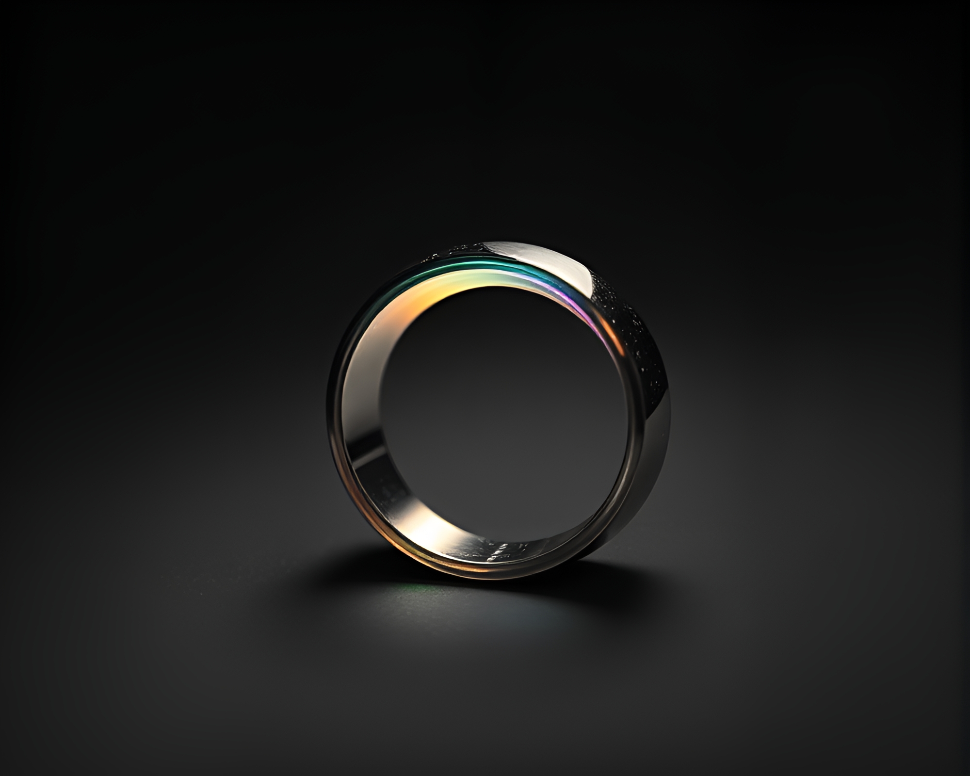 Spectral Ring Hatching Fractal in Grisaille – free AI stock image