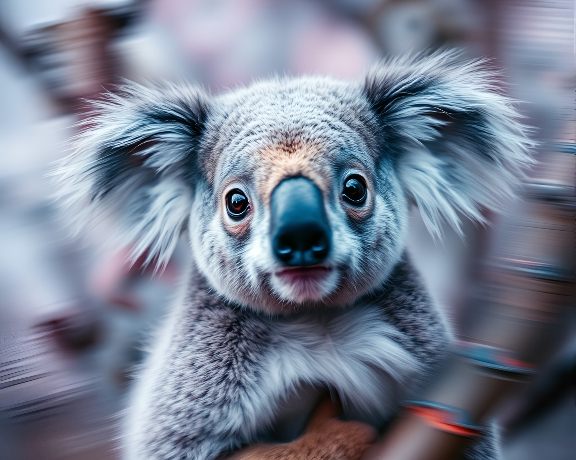 Koala Kaleidoscope: Intricate Patterns in Washed-out Hues – free AI stock image