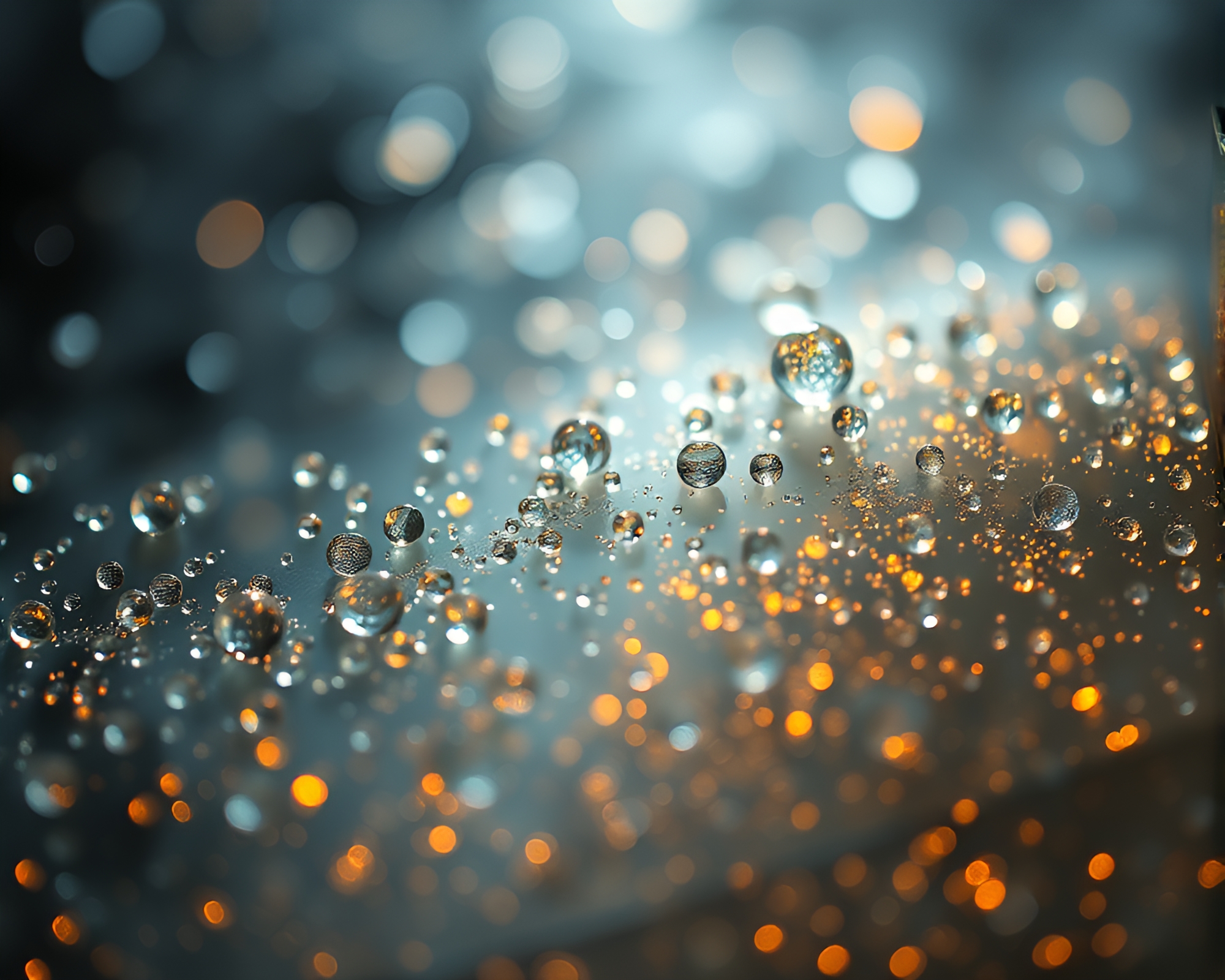Shield Wall: Digital Rain on Glass Beads Composition – free AI stock image