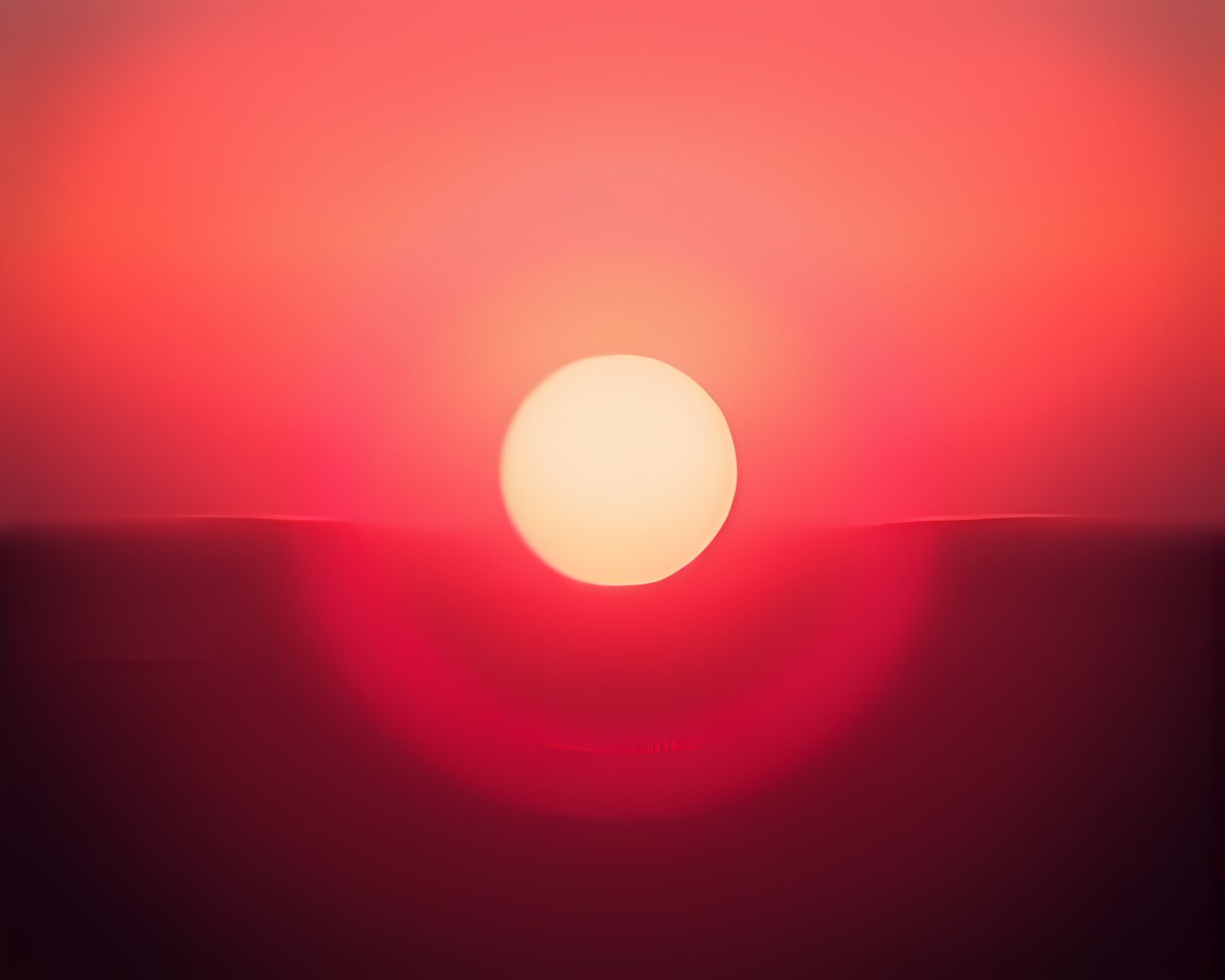 Mystical stone circle bathed in pink sunrise light
