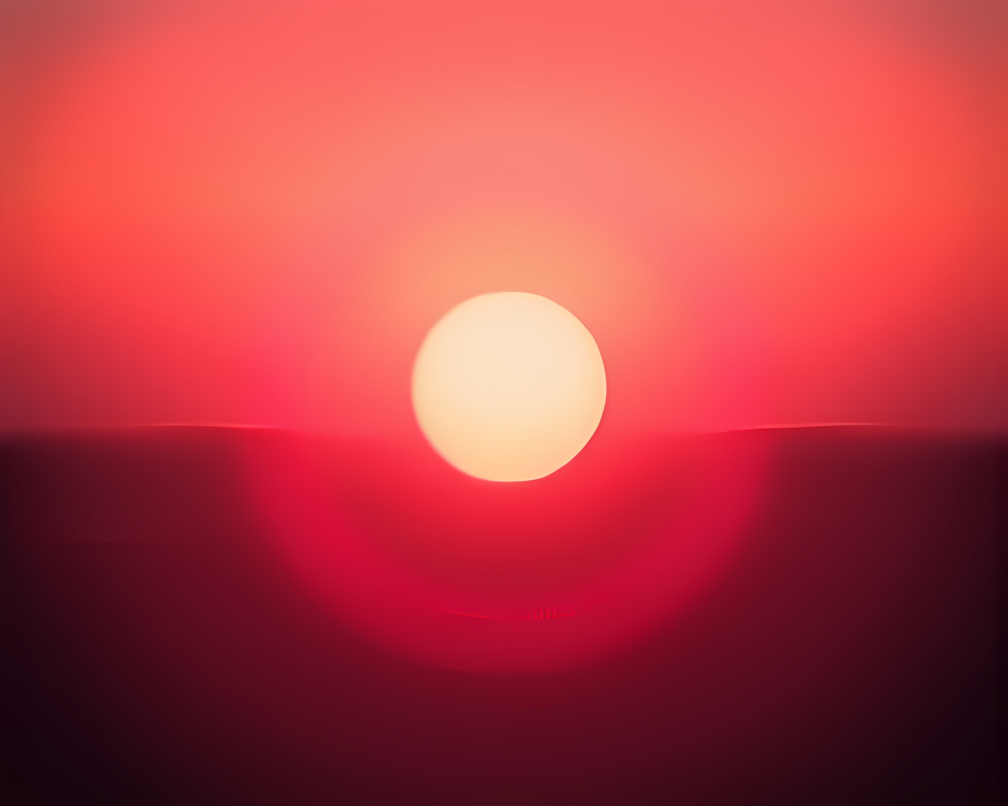 Sunrise Pink Glow over Stone Circle Grain Overlay – free AI stock image