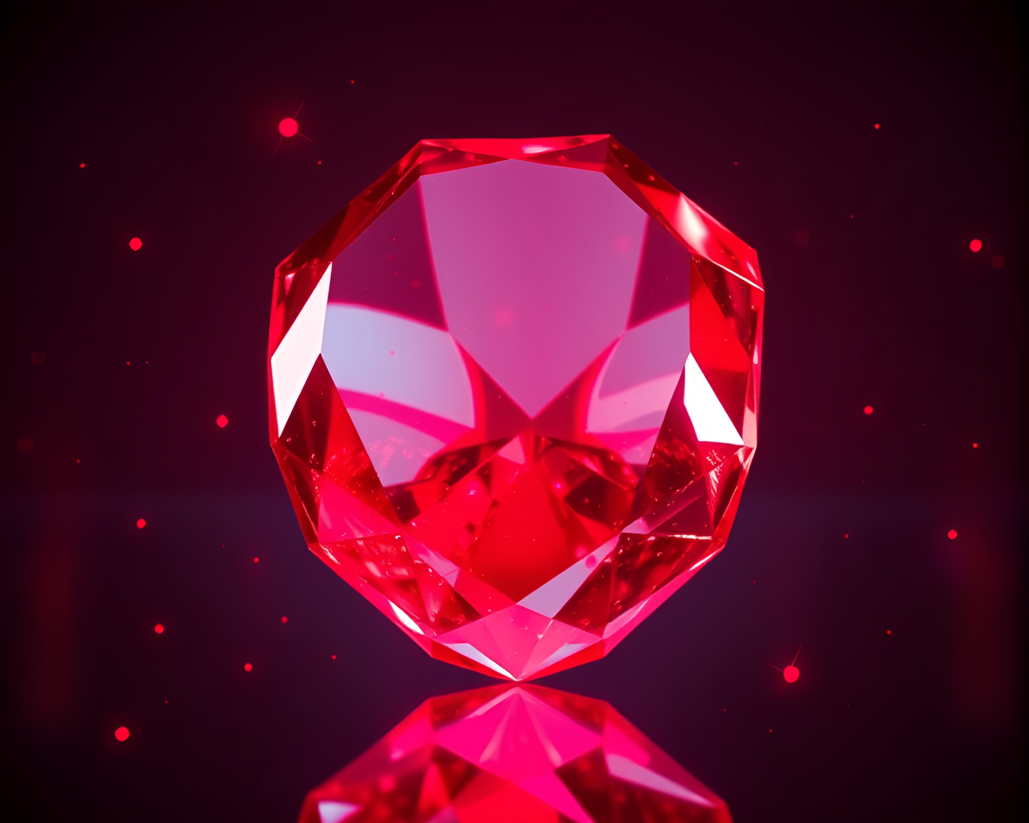 Ruby Red Augmented Reality Digital Painting Concept – free AI stock image