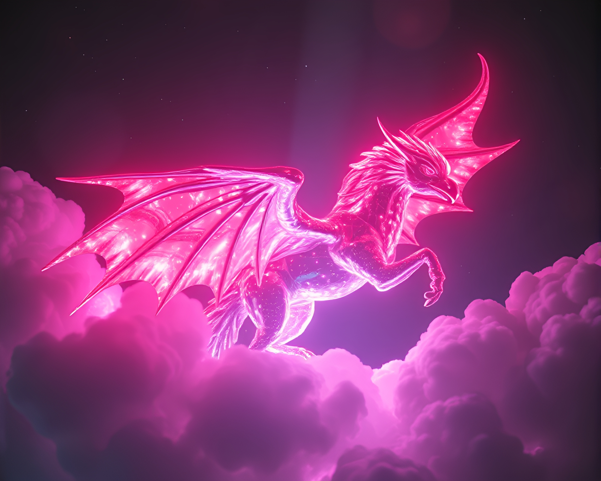 Phosphorescent Gryphon Unleashed in Utopian Dutch Angle – free AI stock image