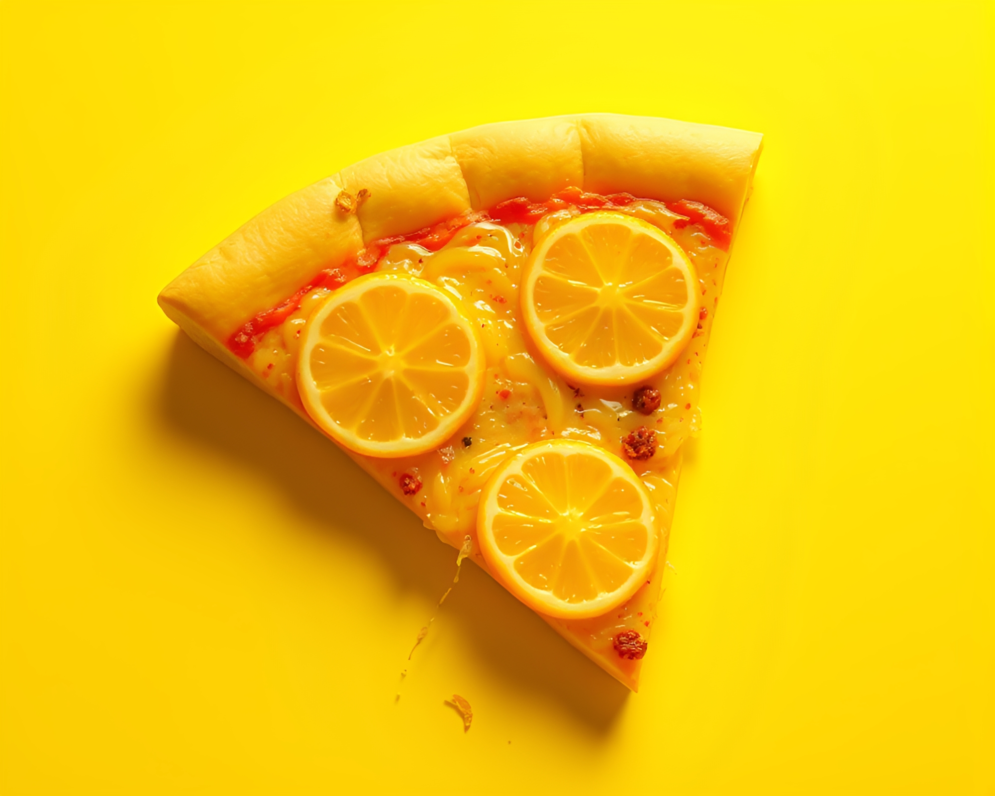 Torn Edges Pizza in 3D – free AI stock image