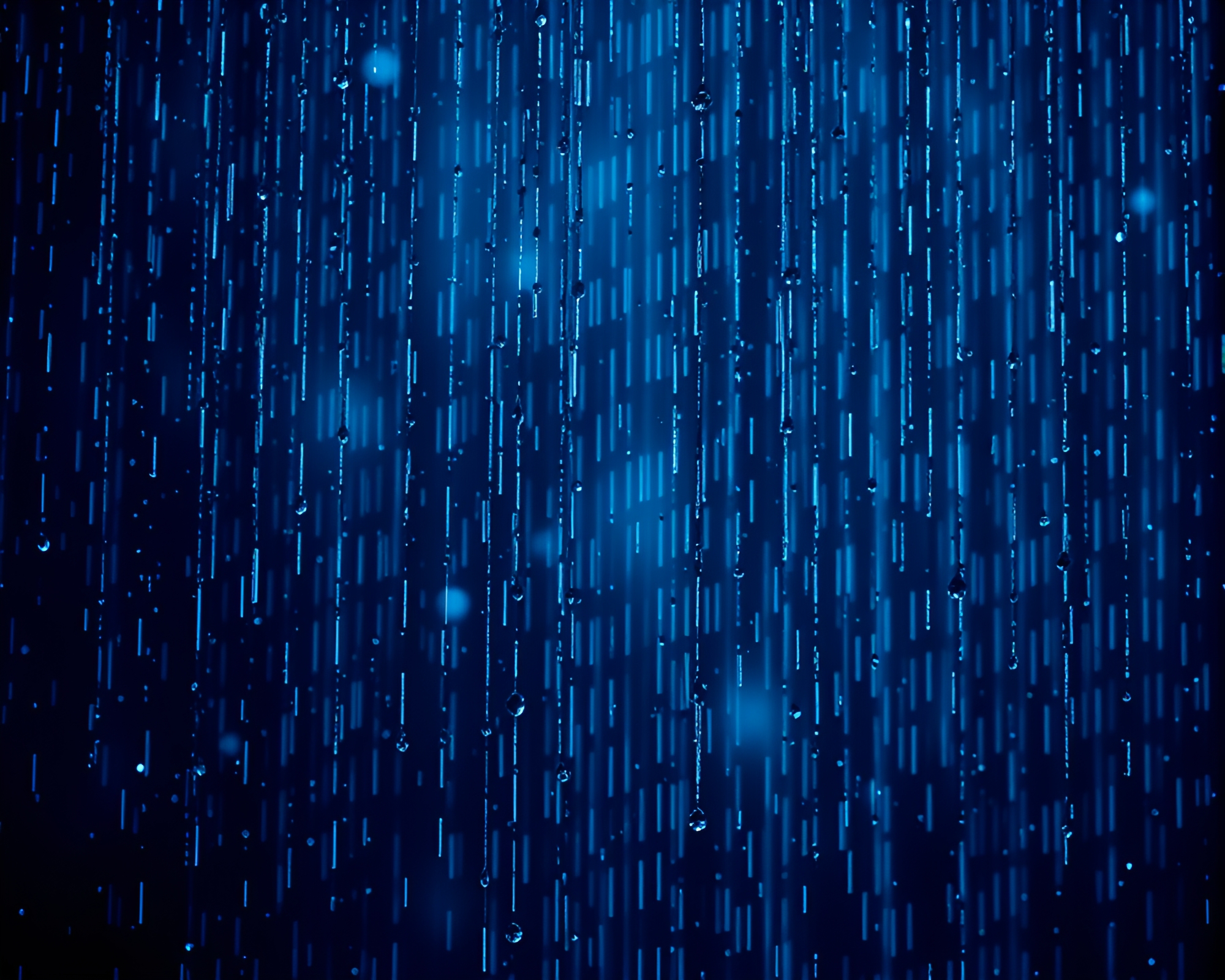 Binary Code Rain Droplets Material Design – free AI stock image