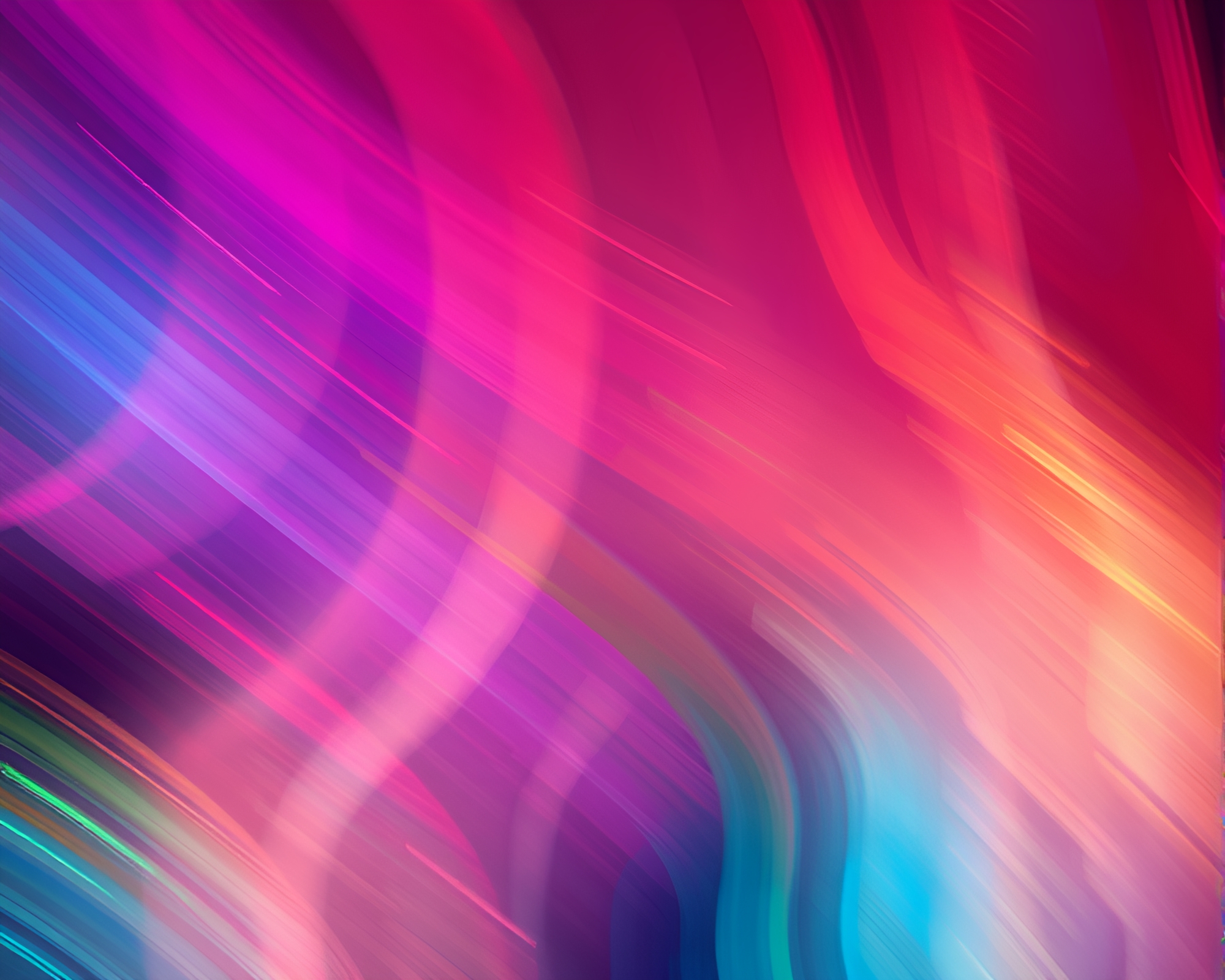 Neon Fractal Motion Blur Expressionist Artwork – free AI stock image