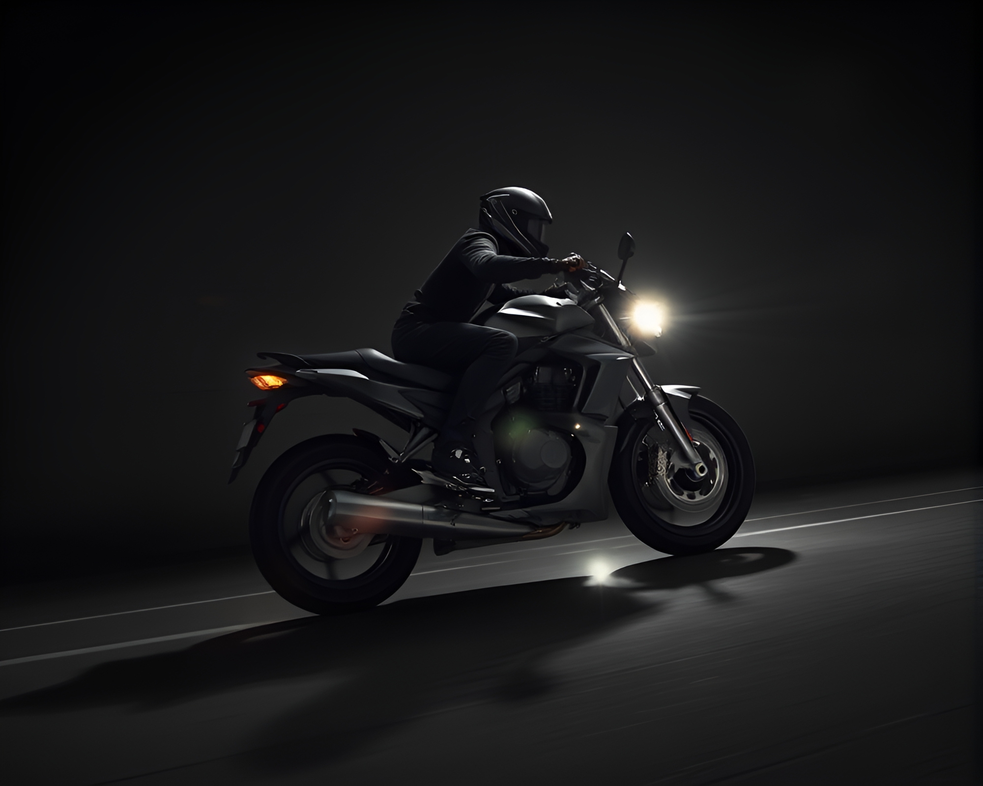 Glistening Hoverbike in Graphite Gray Lens Flare – free AI stock image