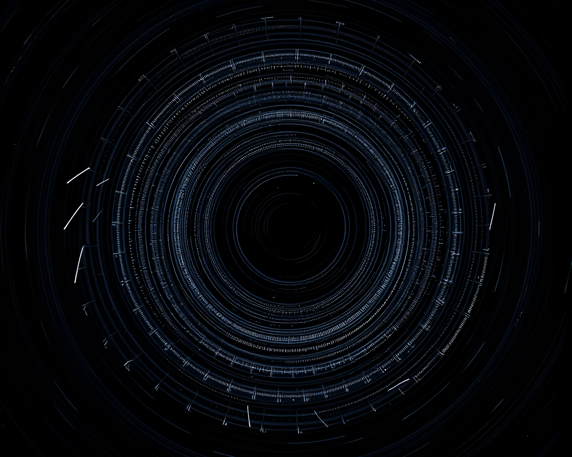 Time Dilation Bliss: Concentric Circles of Light – free AI stock image