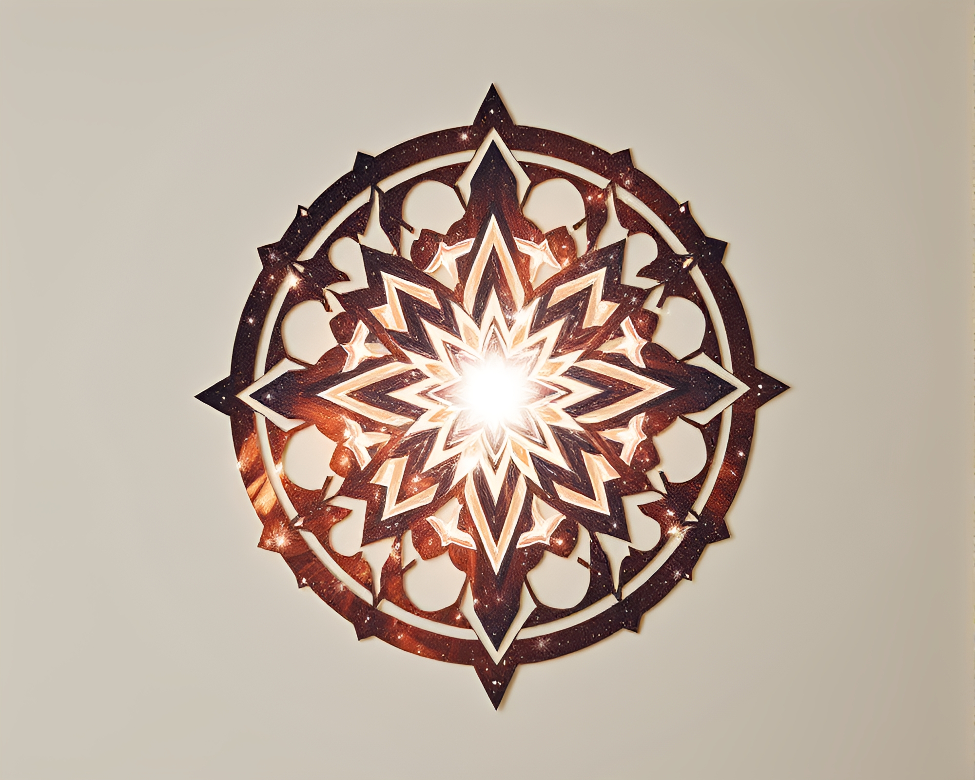 Esoteric Sigil Snow Collage Cutouts – free AI stock image