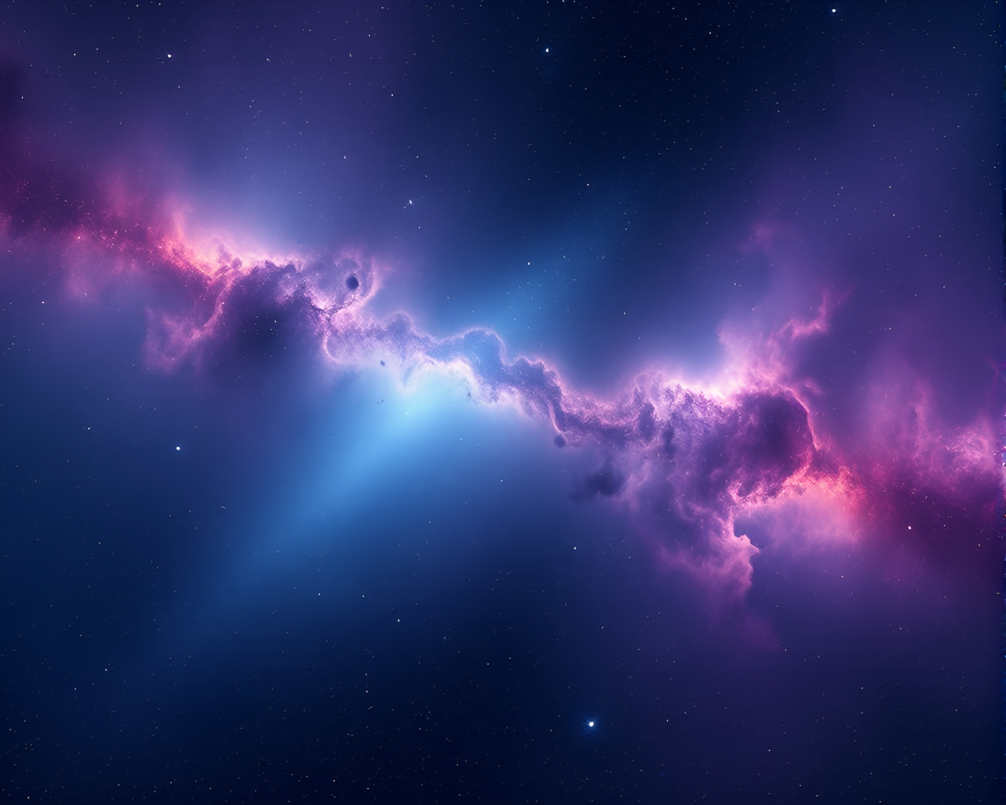 Dwarf surrounded by cosmic hexagonal tiling under nebula sky – free AI stock image