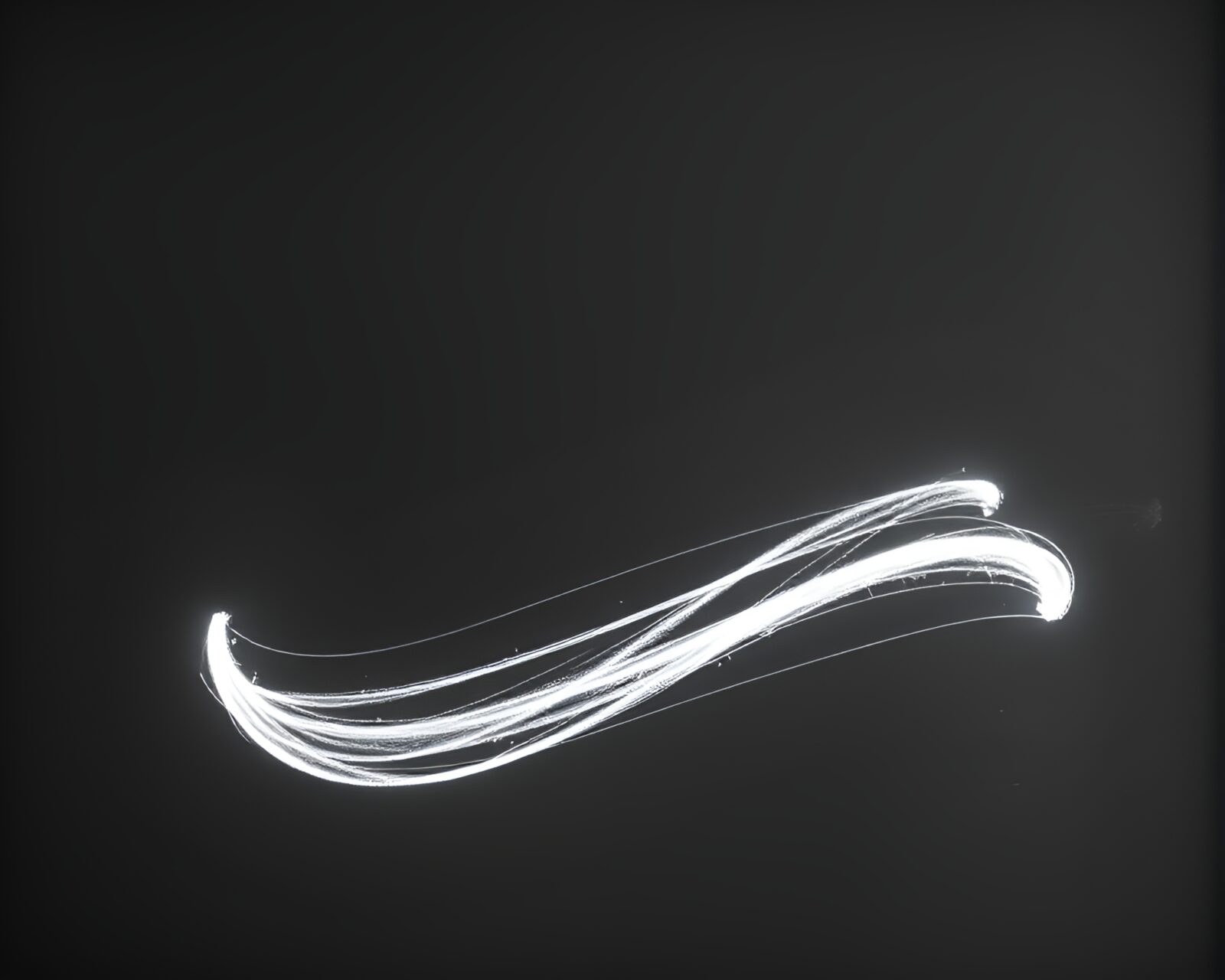 Abstract chalk scrawls resembling elegant ink calligraphy under soft light