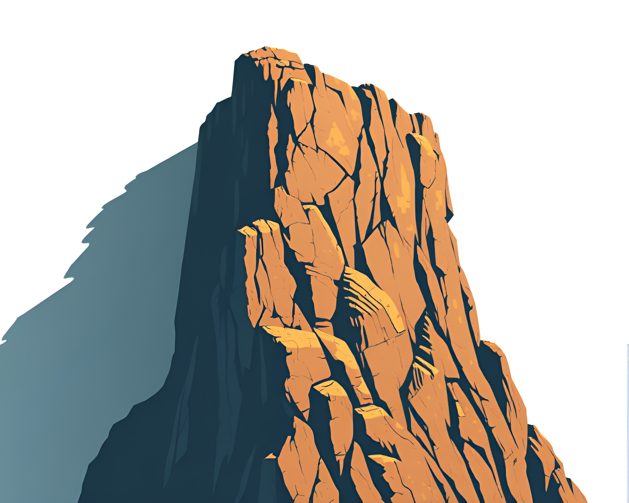 Troll’s Cliffside Lair with Torn Shadows – free AI stock image