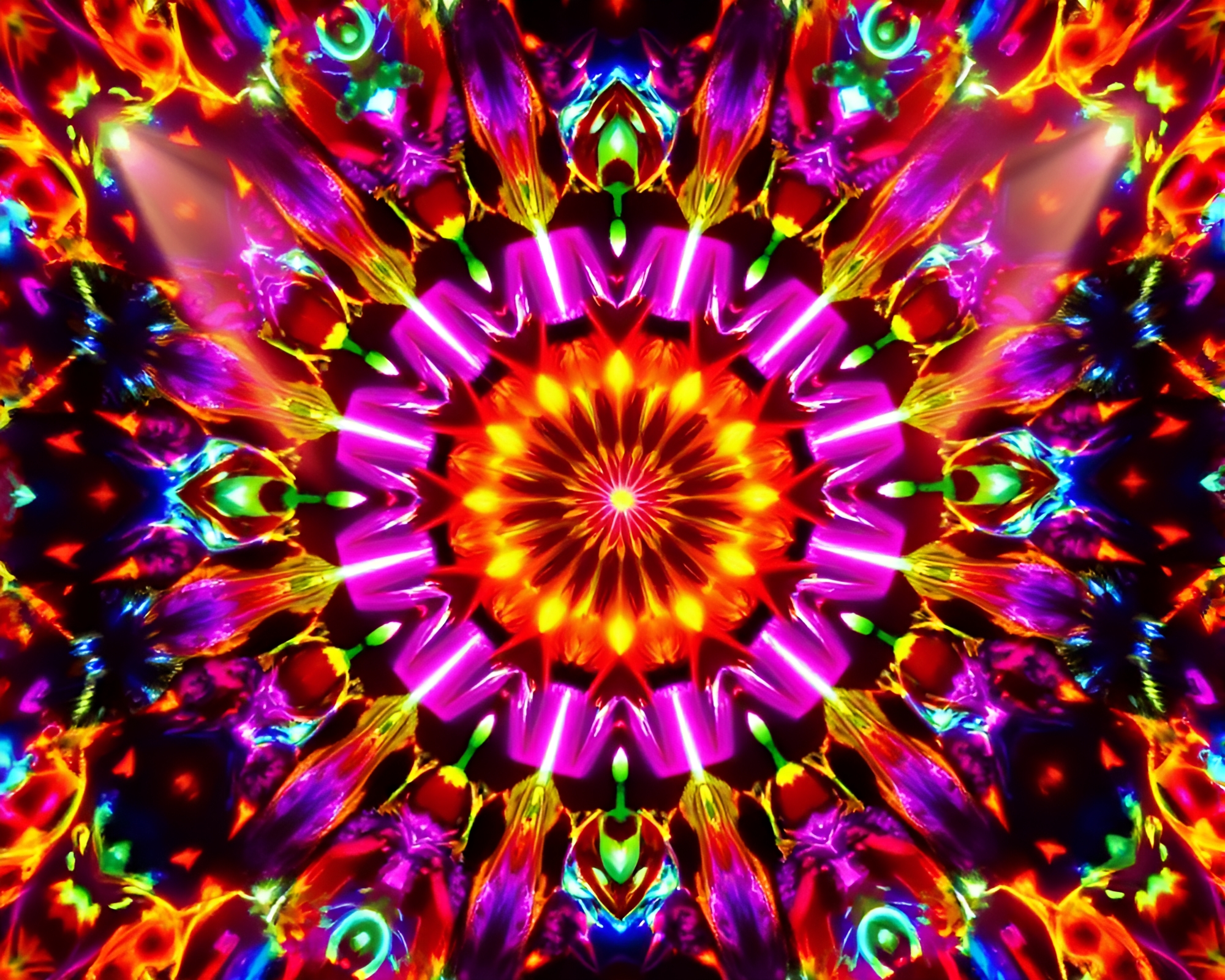 Steampunk Kaleidoscope Vignette: Ultraviolet Fantasy Composition – free AI stock image