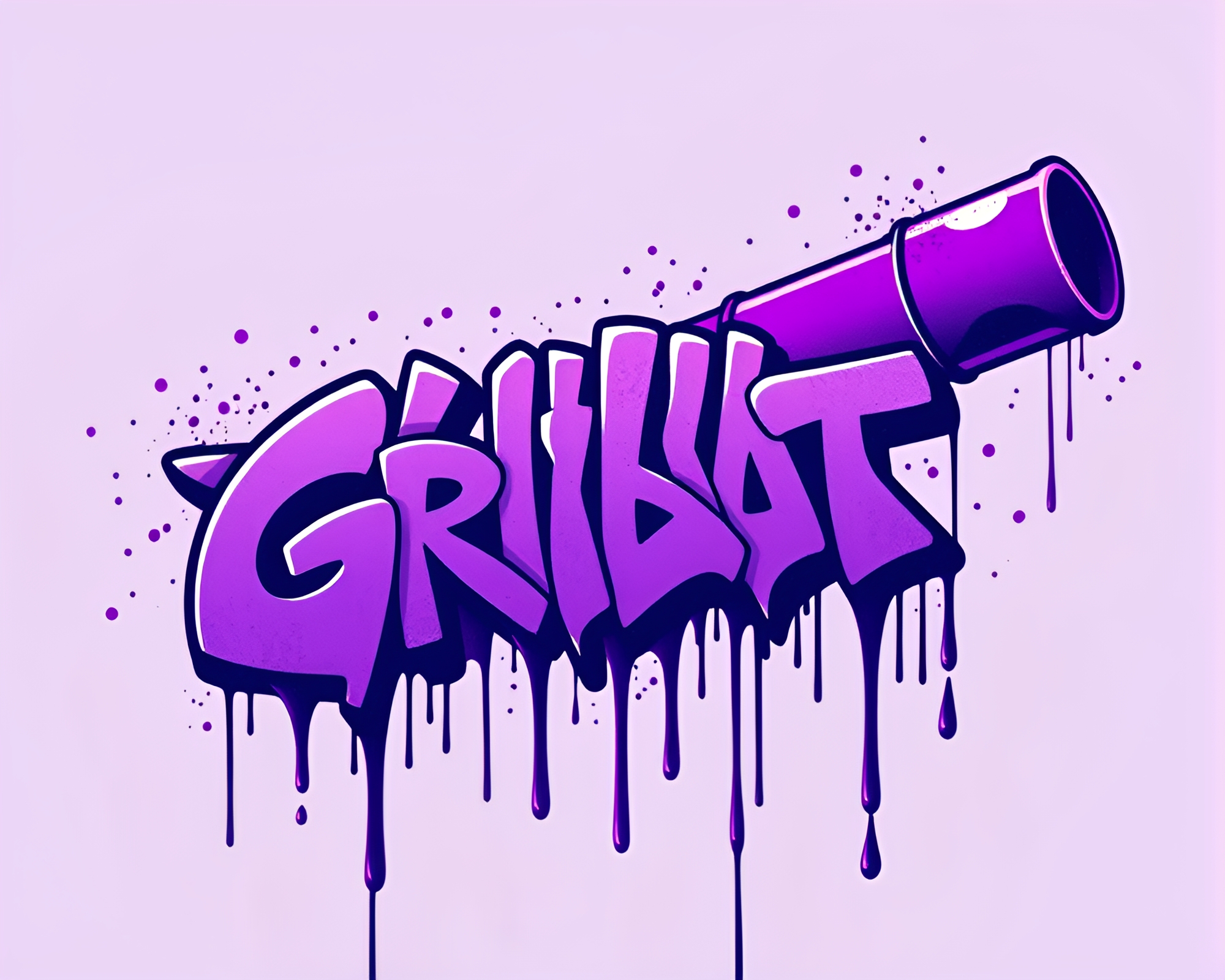 Twilight Purple Graffiti Telescopic Minimalism – free AI stock image
