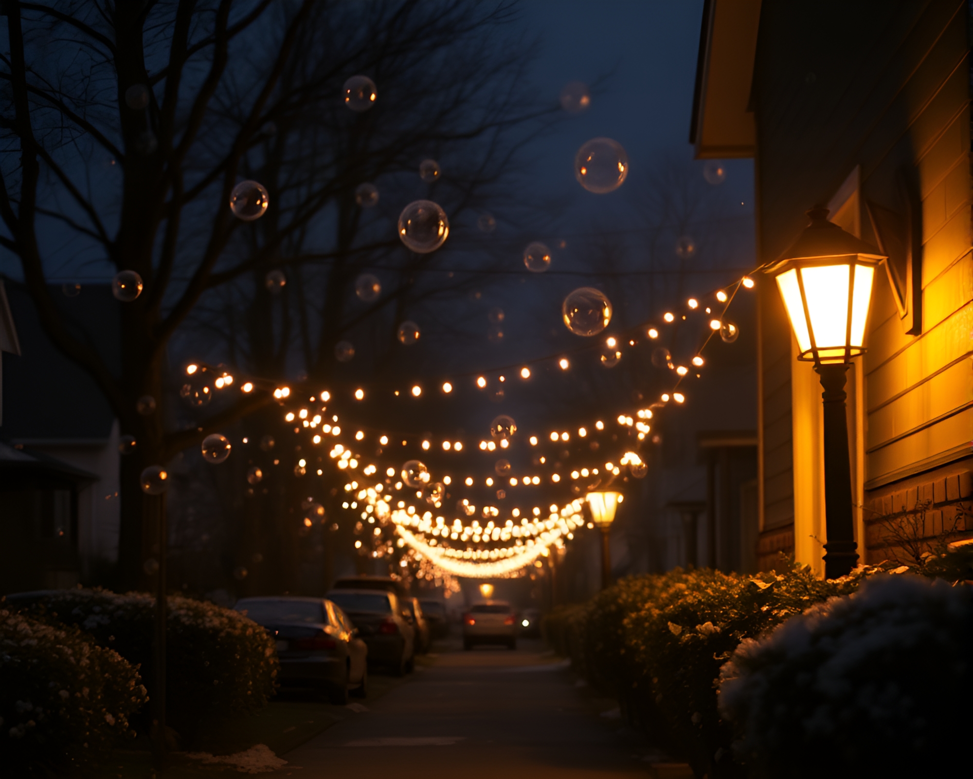 Skateboard Bubble Cluster Divisionism Art – free AI stock image