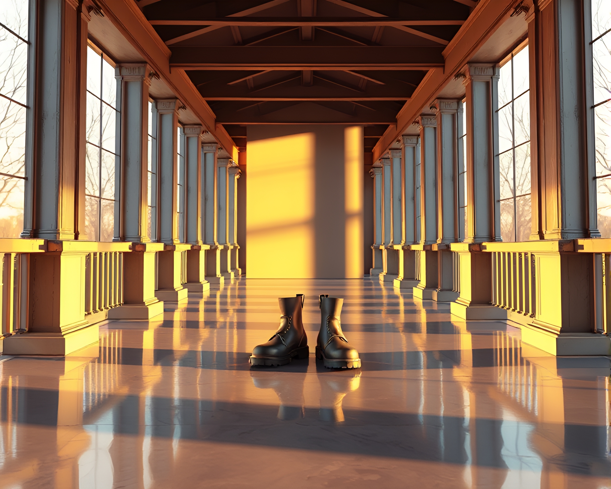Gravity Boots Mirror Symmetry High-Poly Dream – free AI stock image