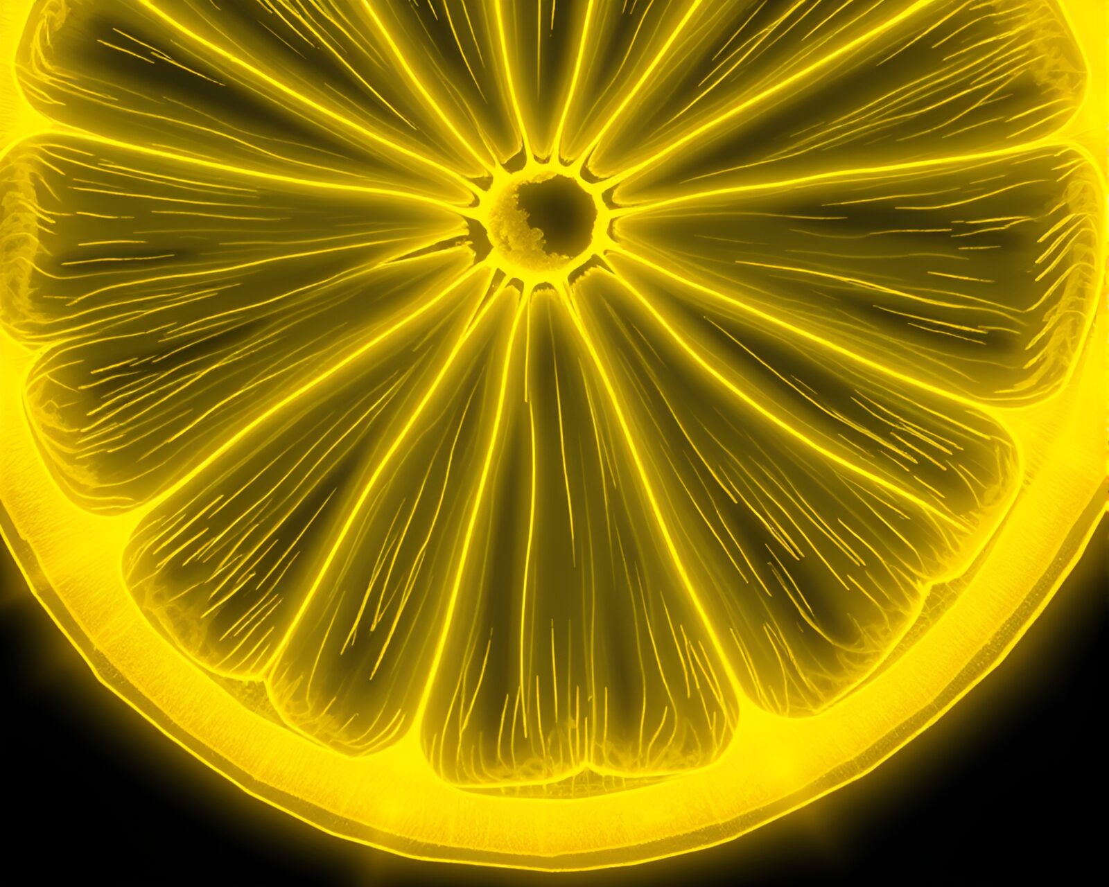 Detailed etching of a banshee in ominous lemon yellow light