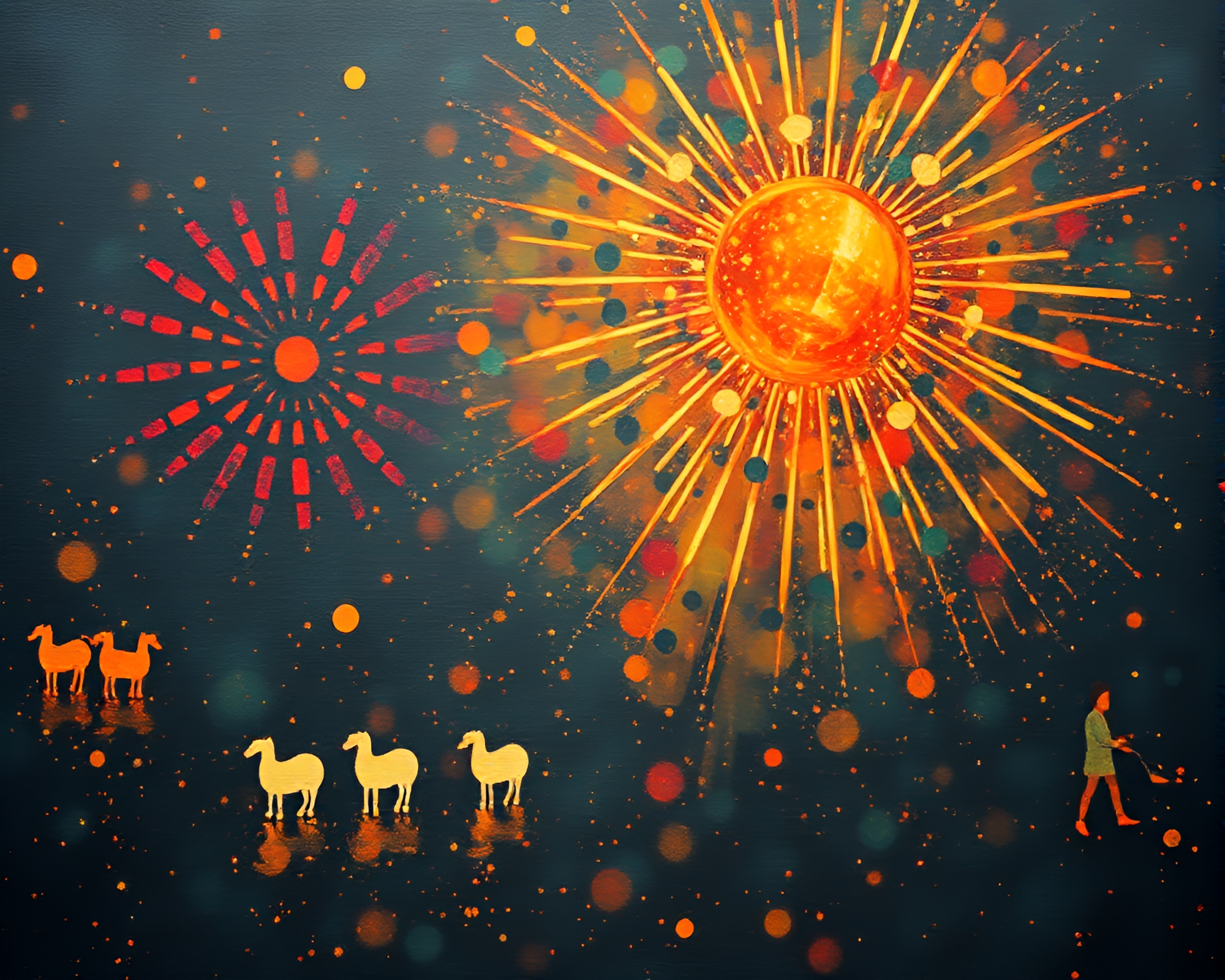 Street Rickshaw in Hazy Backscatter Flare – free AI stock image