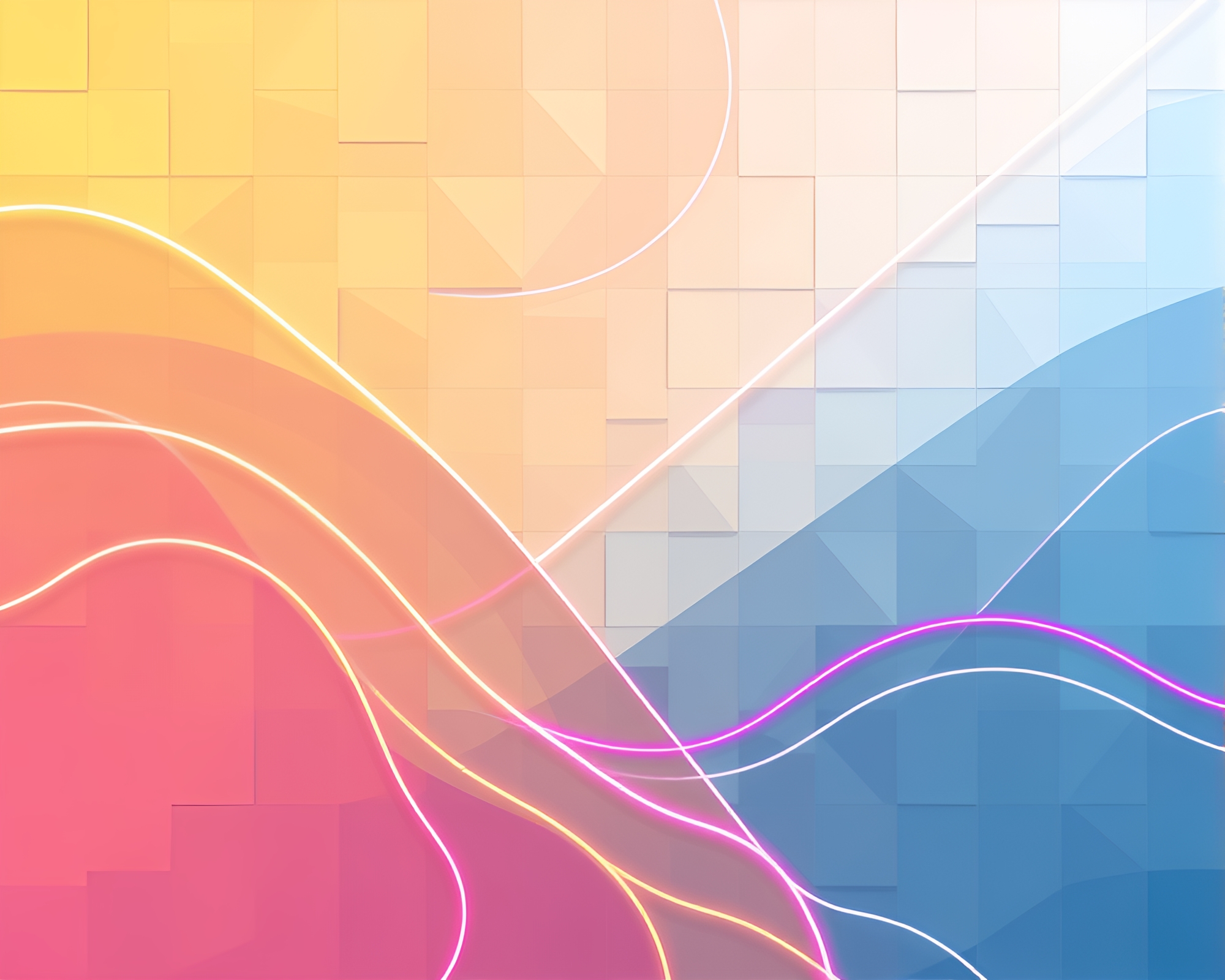 Fractured Ley Line Mosaic in Pastel Neon Colors – free AI stock image