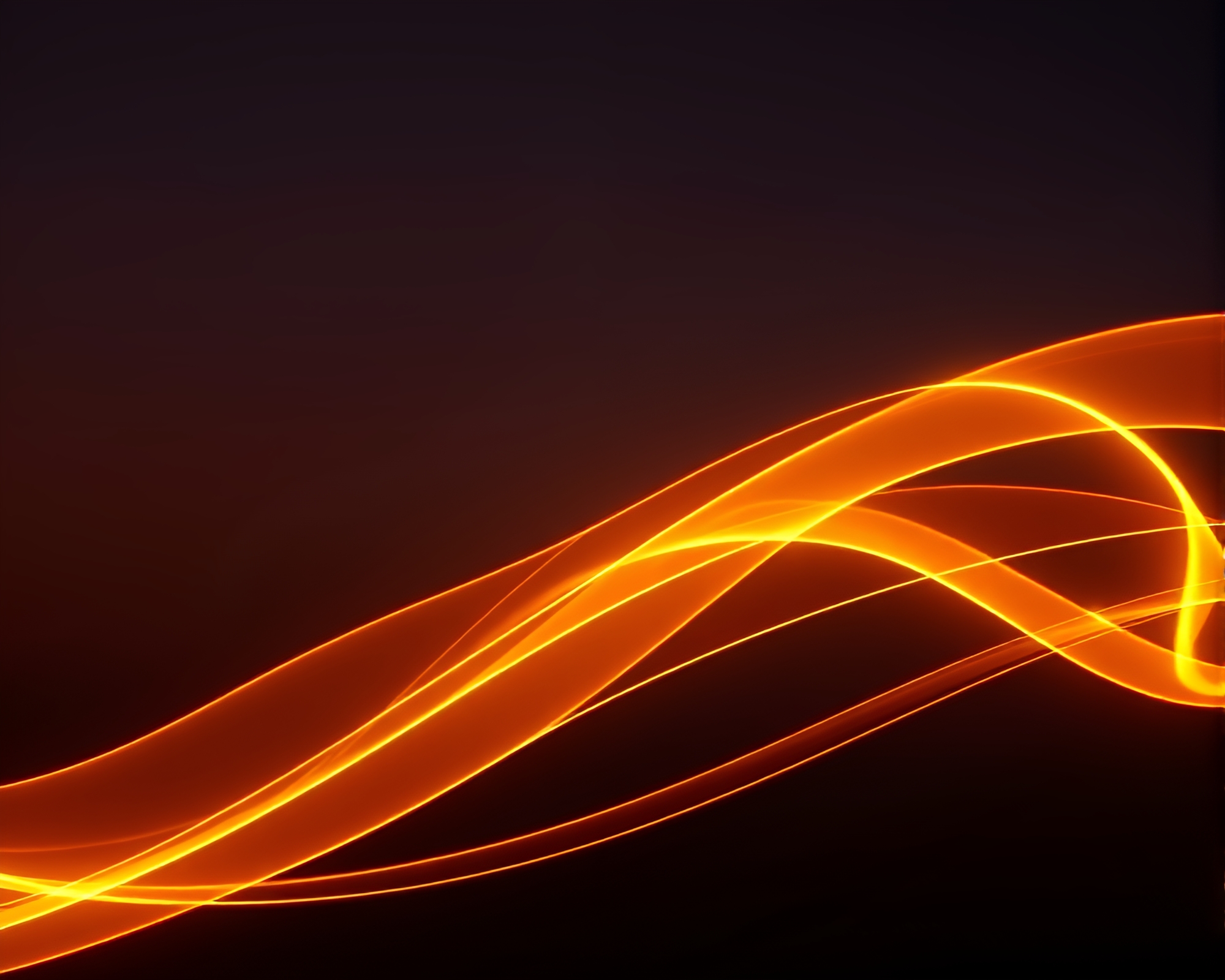 Satin Ribbon Light Trails Golden Hour Glow – free AI stock image