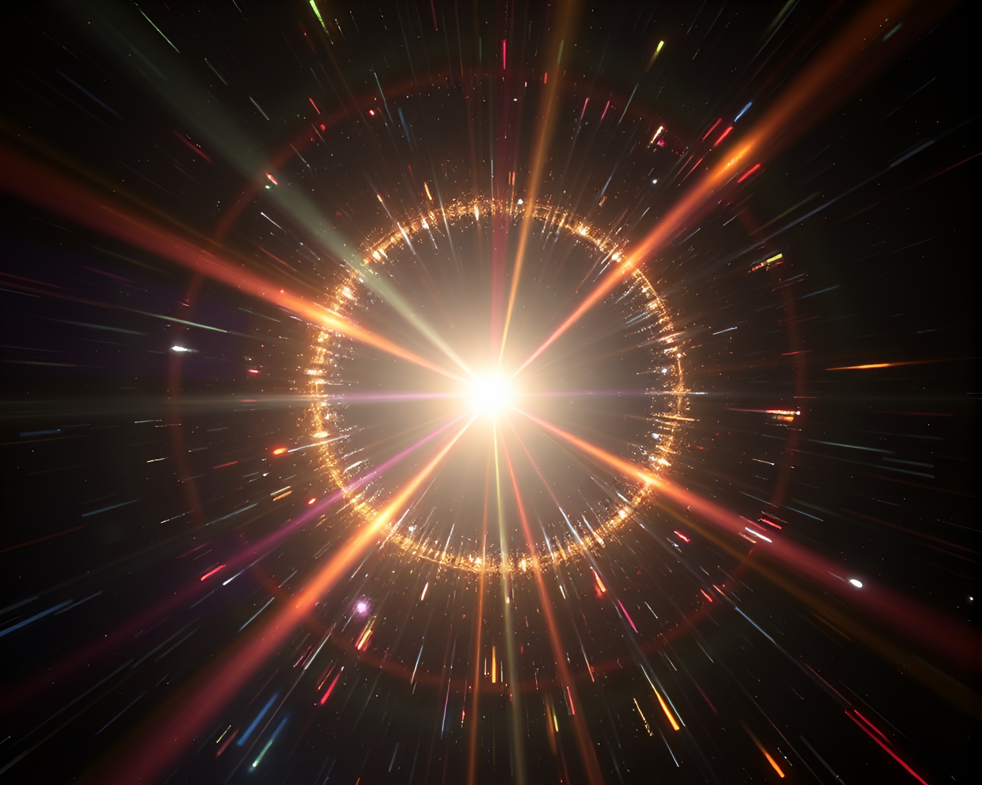 Mesmerizing Wormhole Generator Prism Flare – free AI stock image