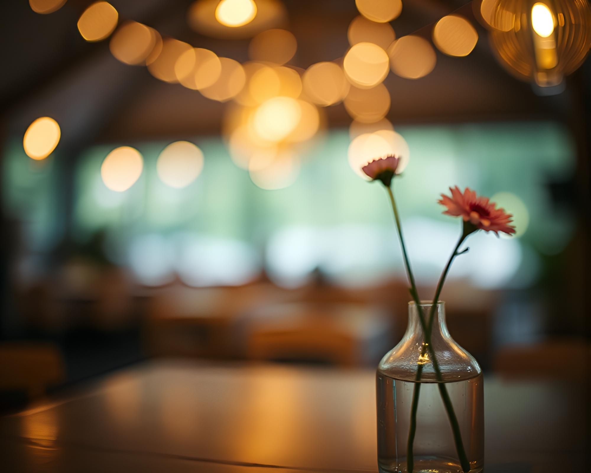 Serenity in Shadows: Vase Illuminated by Bokeh Foreground – free AI stock image