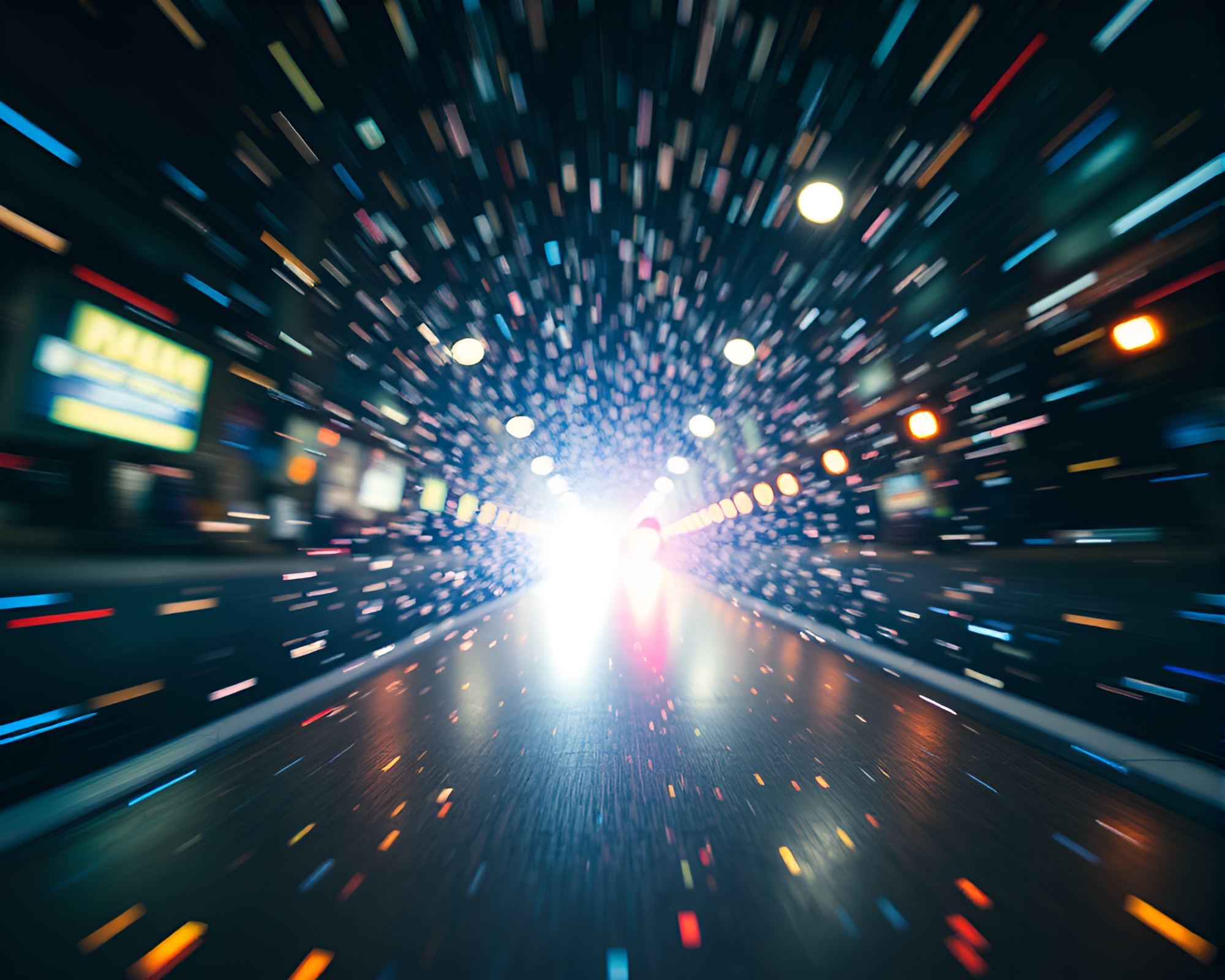 Skateboarder in Pixelated Fisheye Reality – free AI stock image