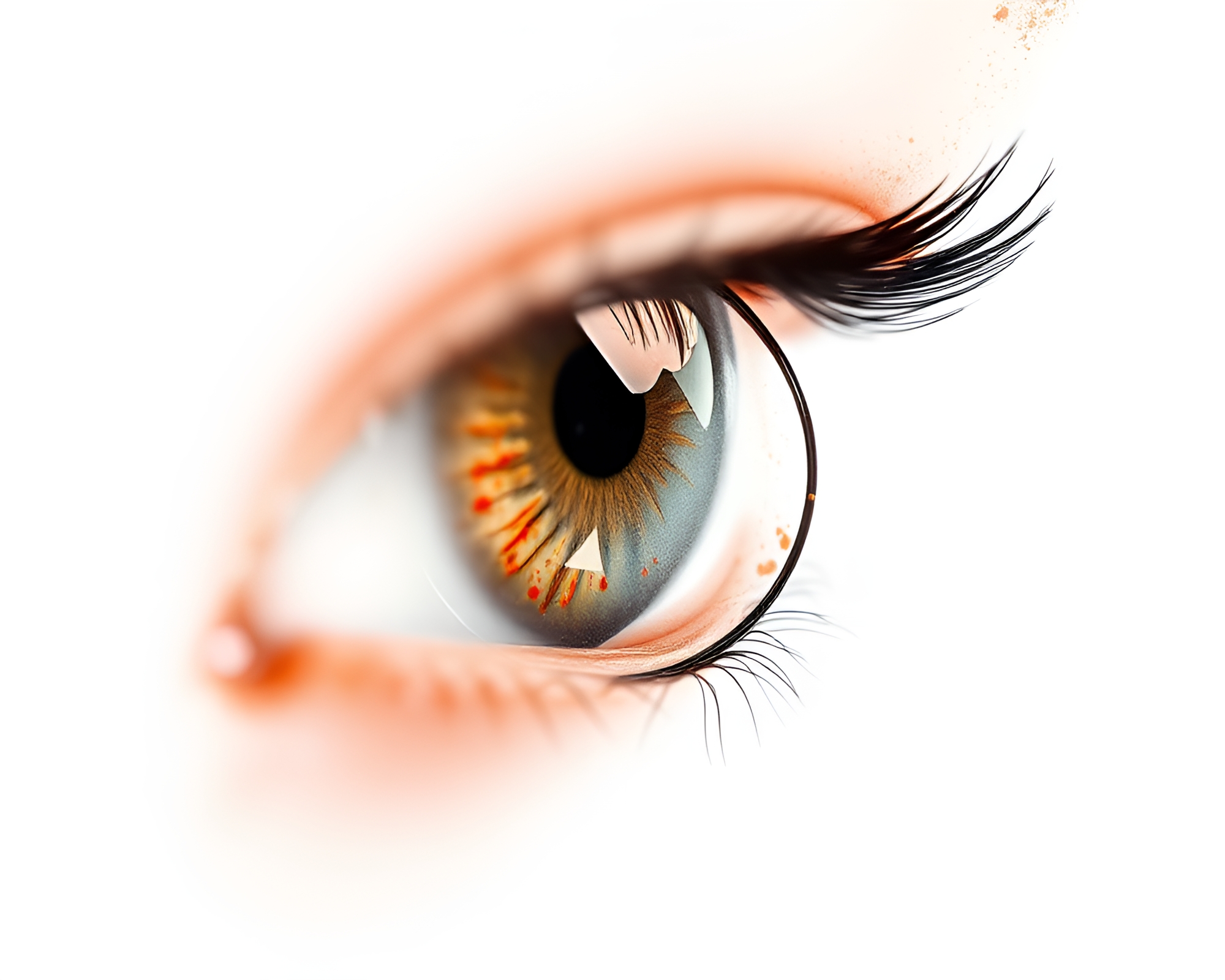 Futuristic Smart Contact Lens in Bio-Organic Watercolor Design – free AI stock image