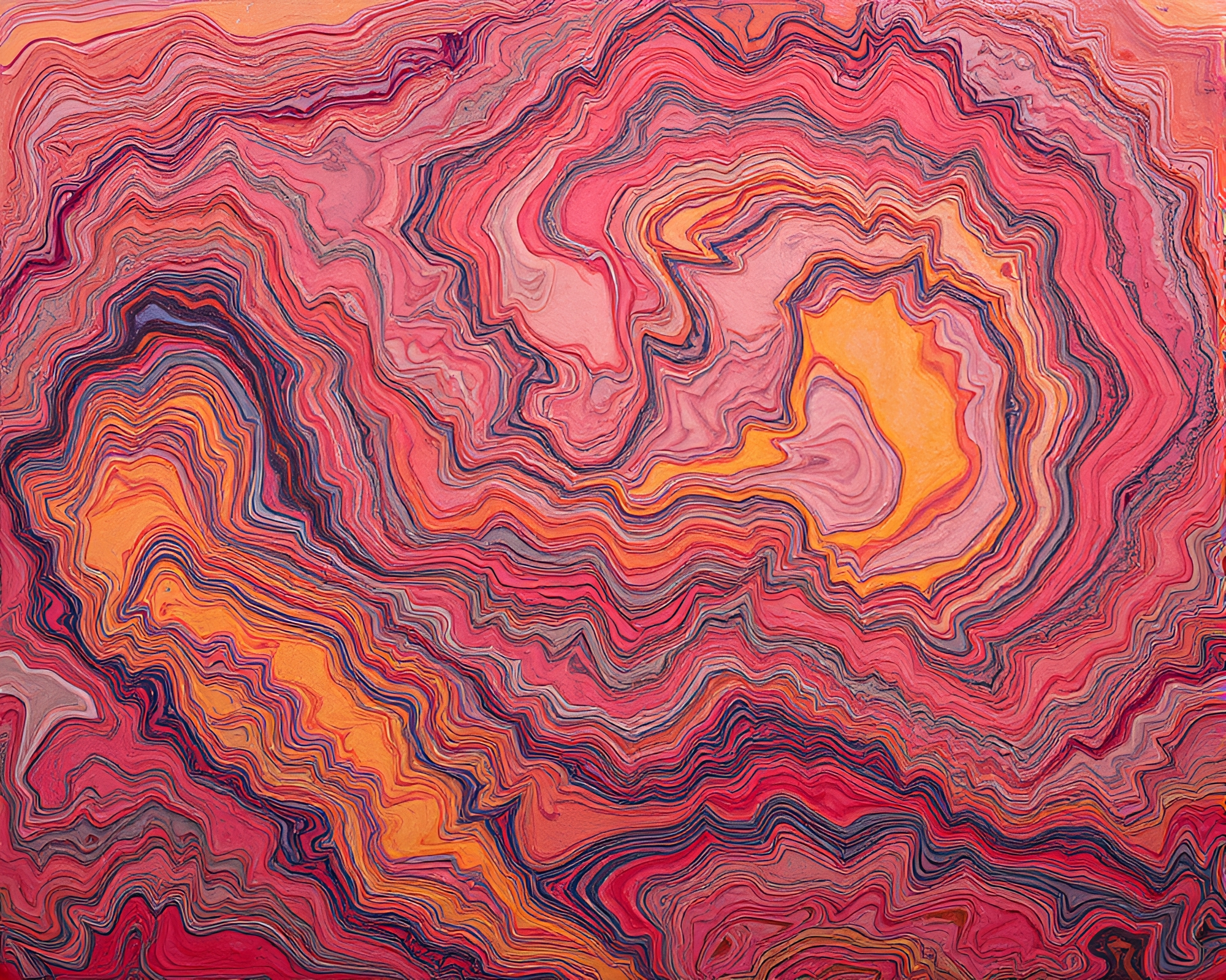 Marbled Cake Mural: Oil Impasto HDR Masterpiece – free AI stock image