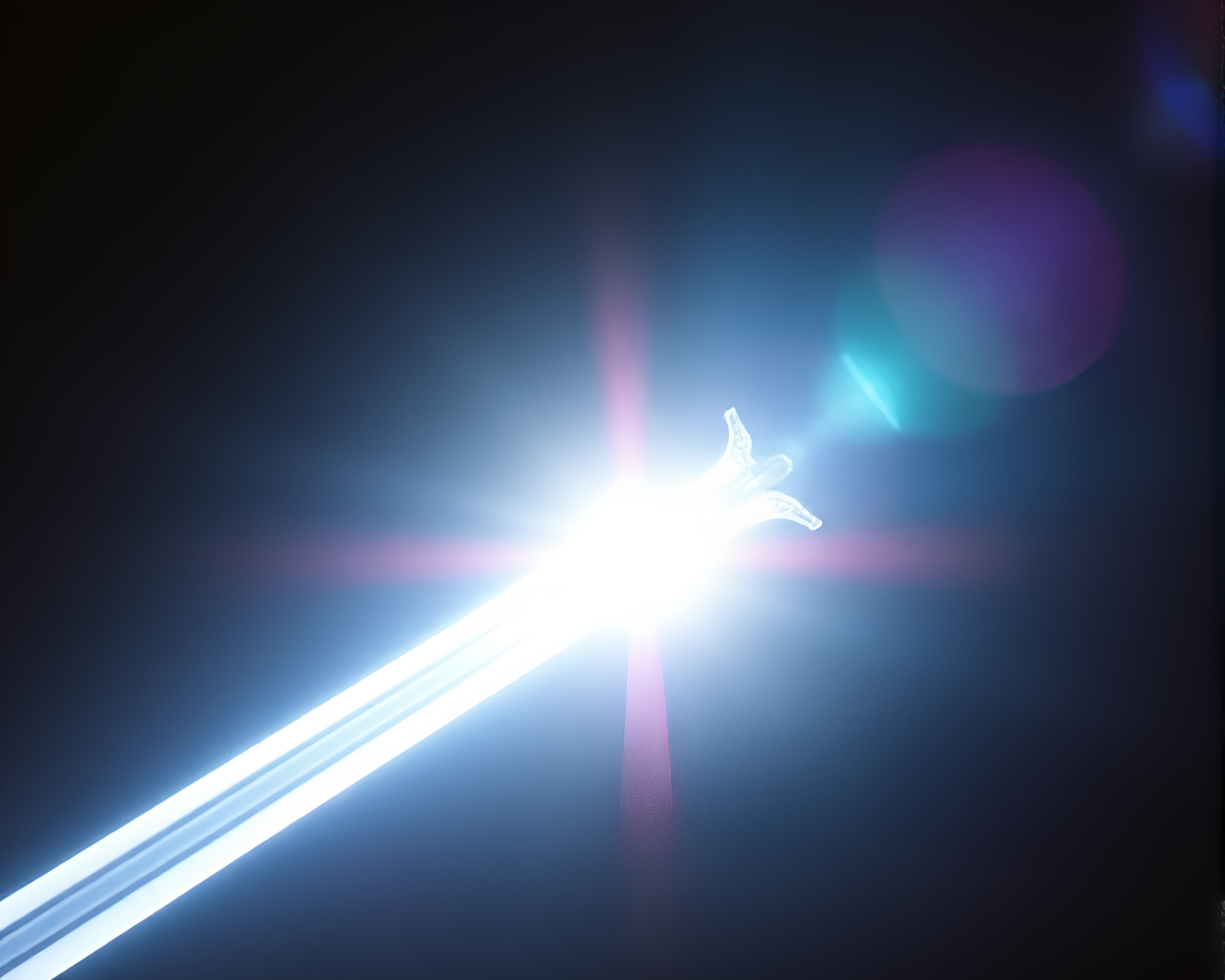 Sword of Light: Solar Flare Glow – free AI stock image