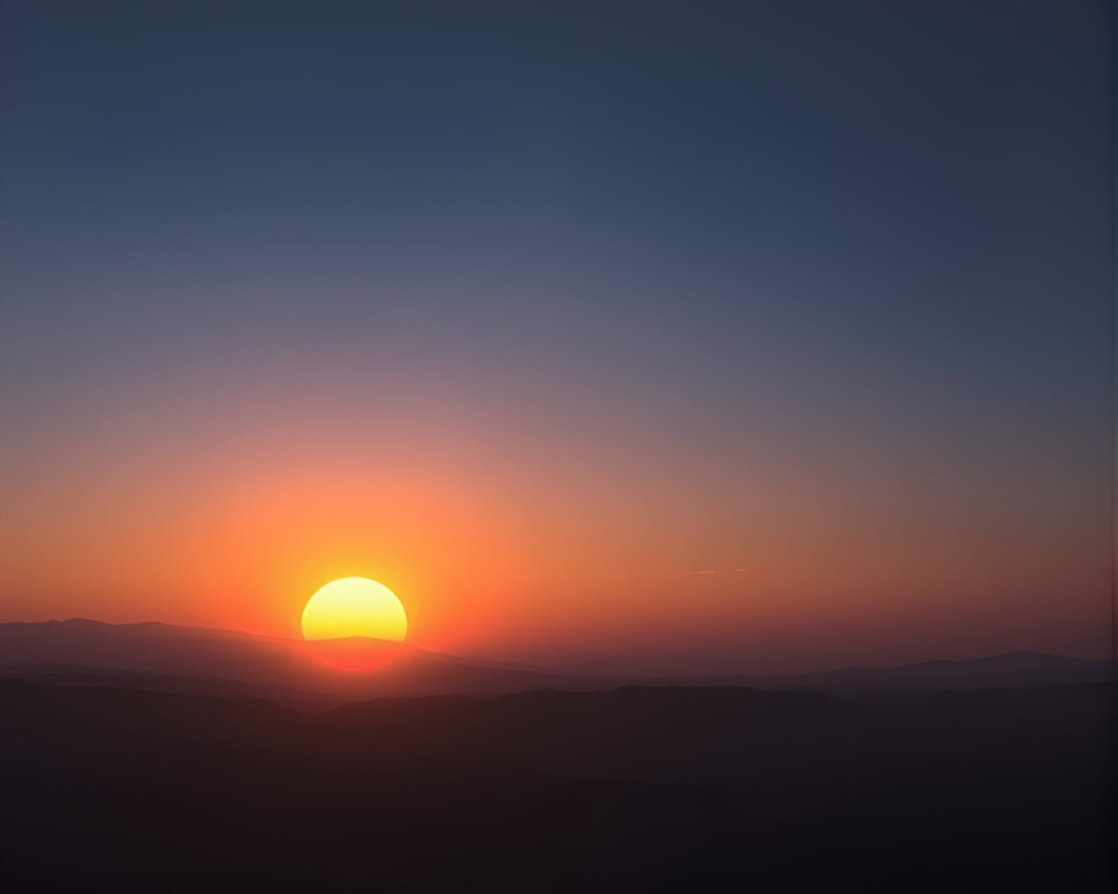 Minimalist surreal landscape under cool dawn rim lighting effects