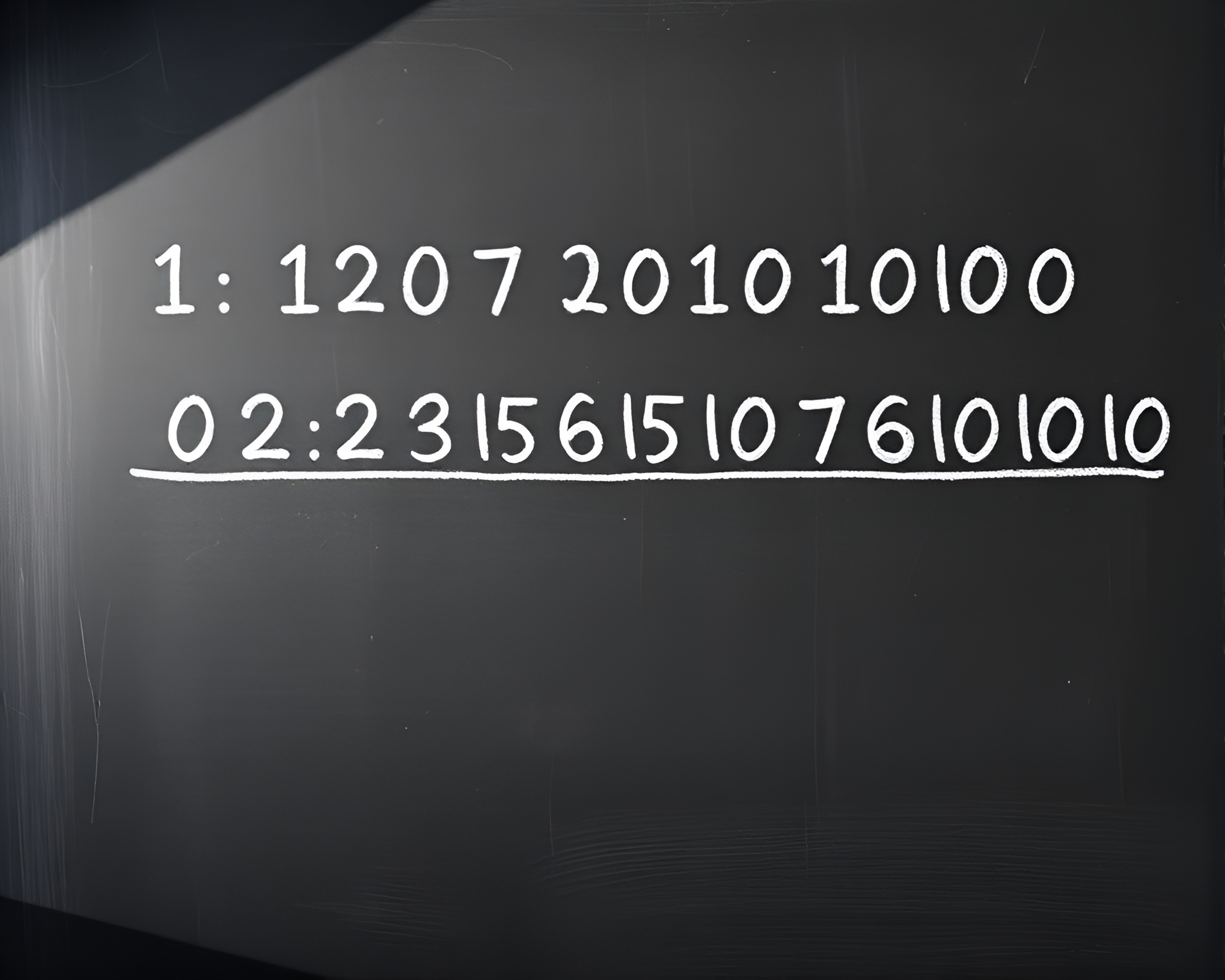 High-Angle Morse Code Telegraph on Chalkboard – free AI stock image