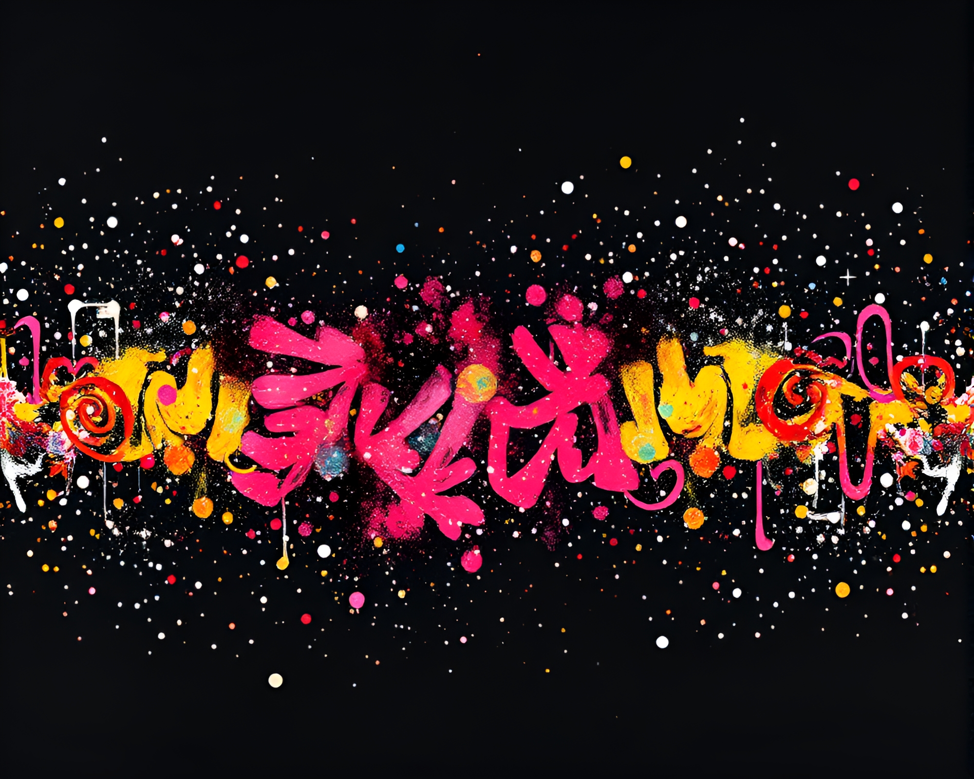 Ink Calligraphy Carnival Frame – free AI stock image